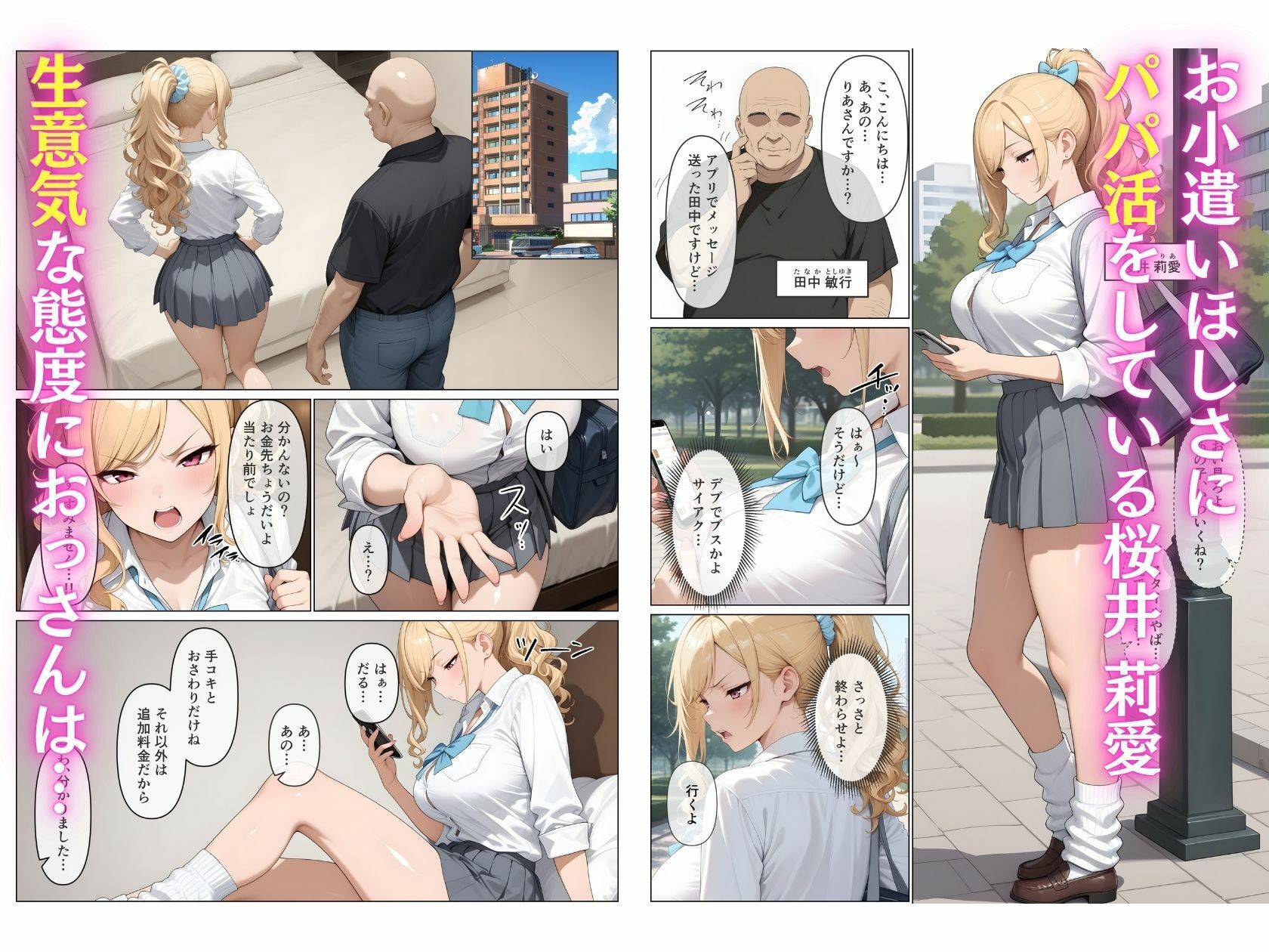 マチアプで会った生意気なパパ活ギャルを徹底的にわからせた話 サンプル1ページ目