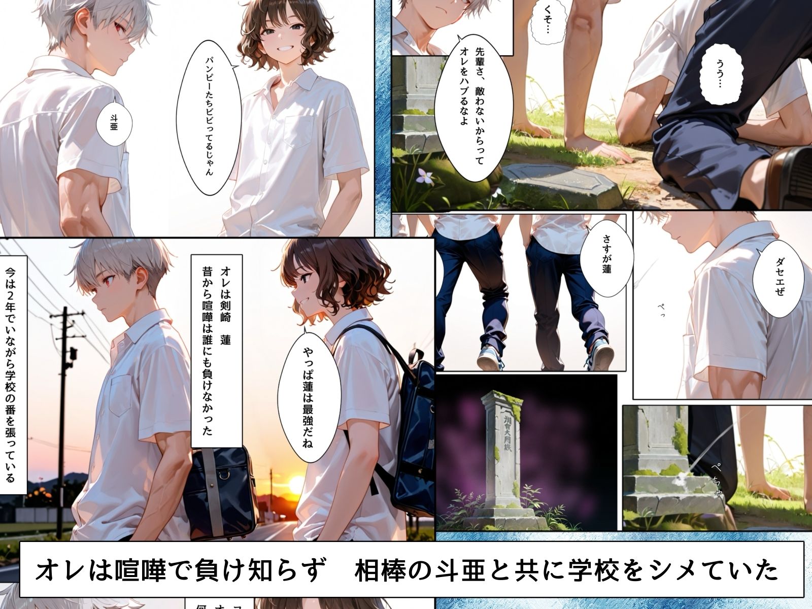 TS番長〜親友のチ〇ポでメス堕ちしたオレ サンプル1ページ目