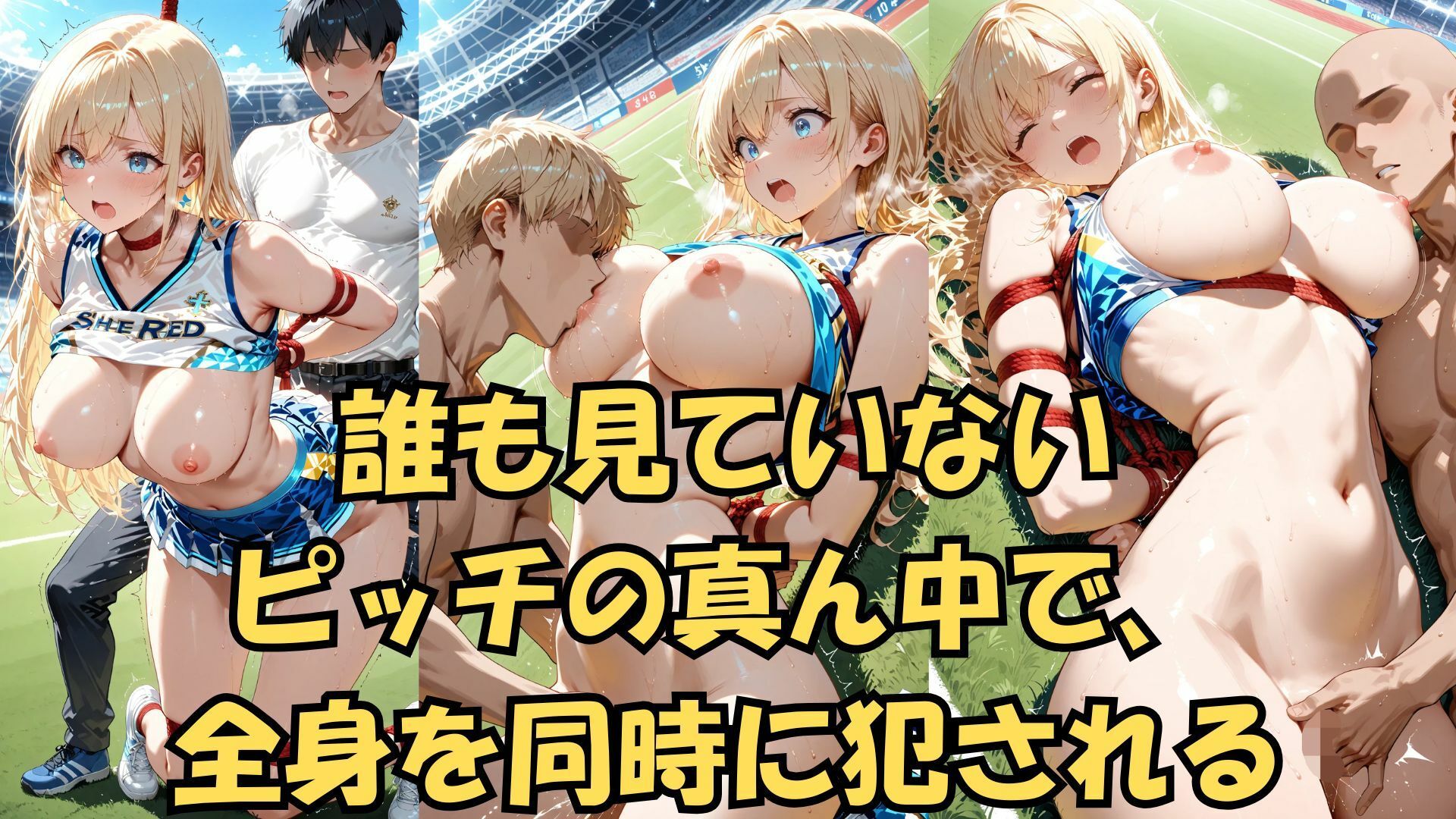 緊縛チア 嫉妬の代償に全てを晒して サンプル4ページ目