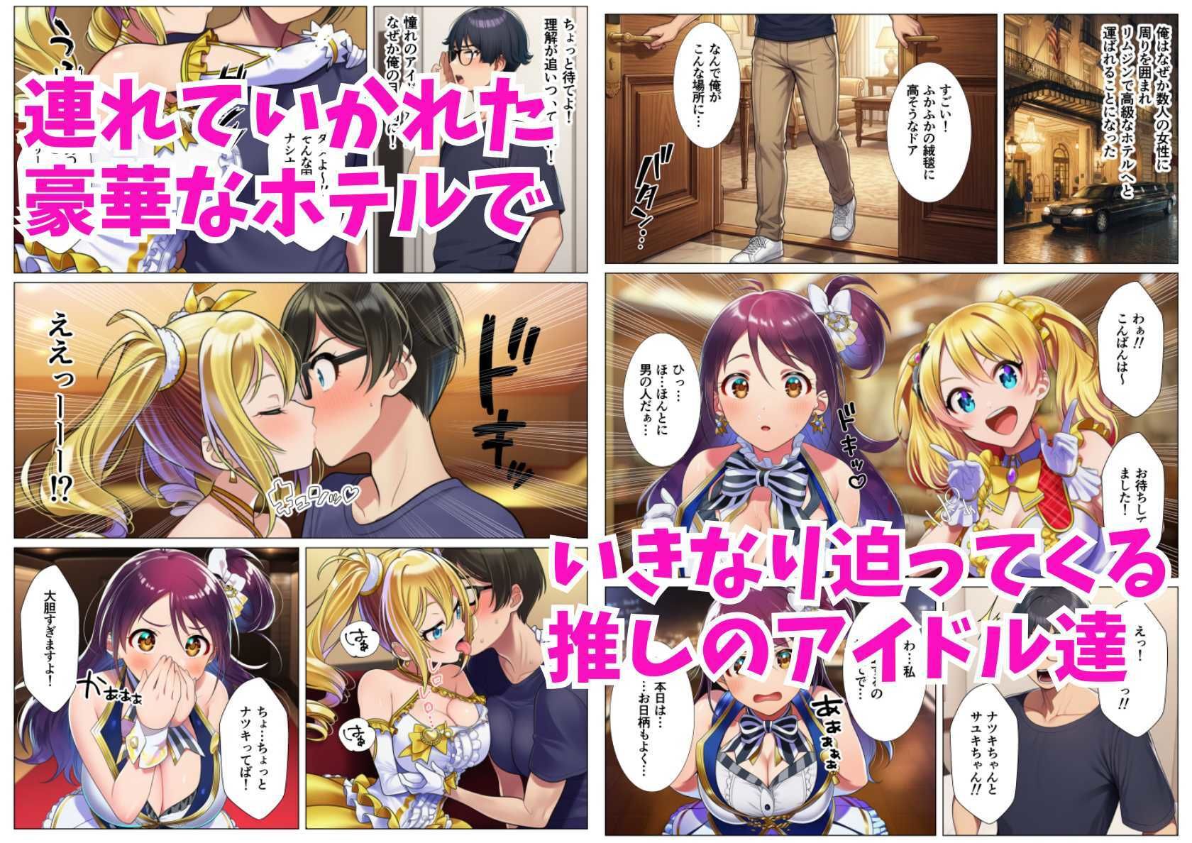 【貞操観念逆転】男性がレアな世界で推しアイドル2人組に確保された俺 サンプル2ページ目