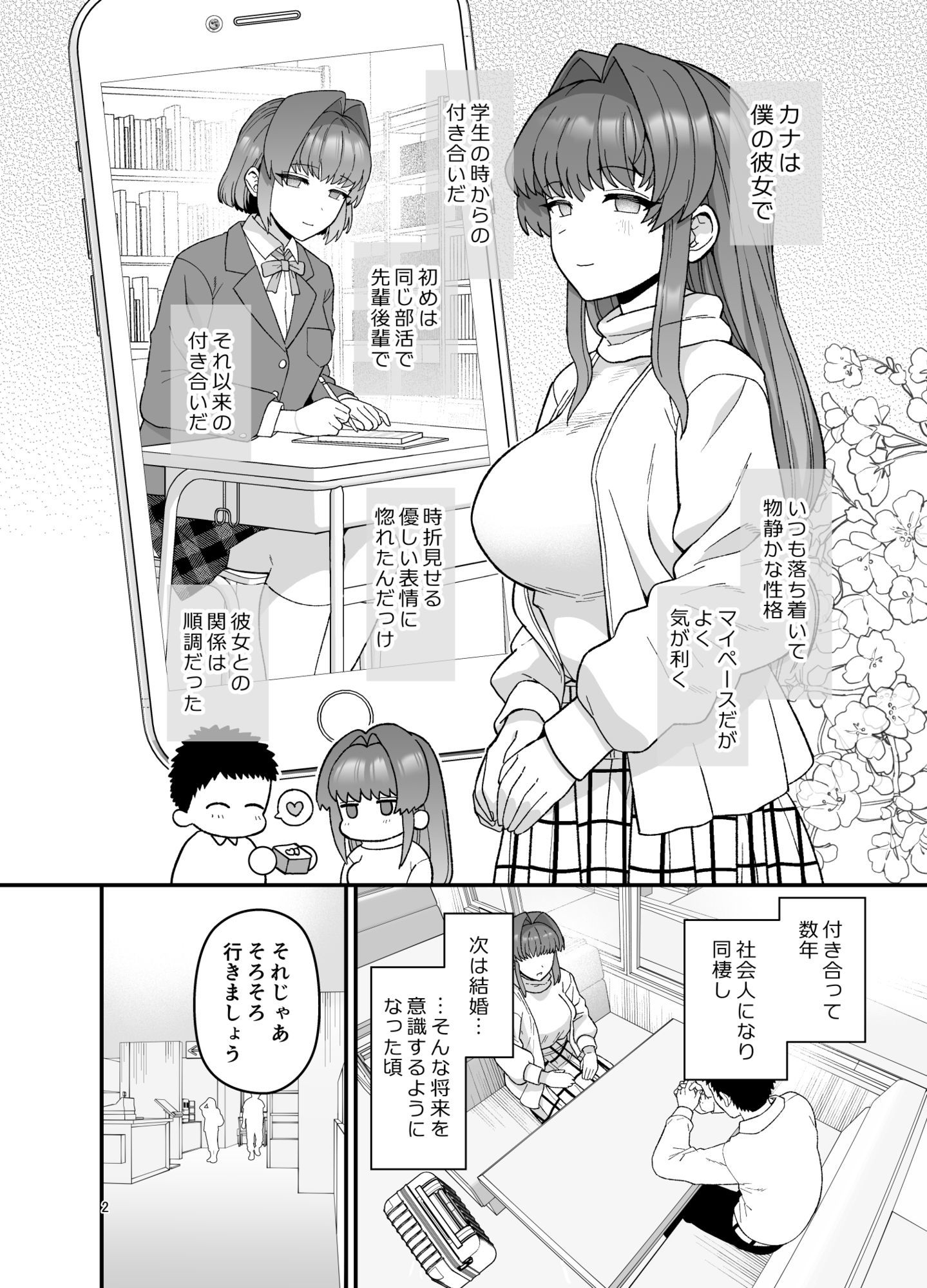 寝取らせトライアル 僕のために寝る彼女 サンプル2ページ目
