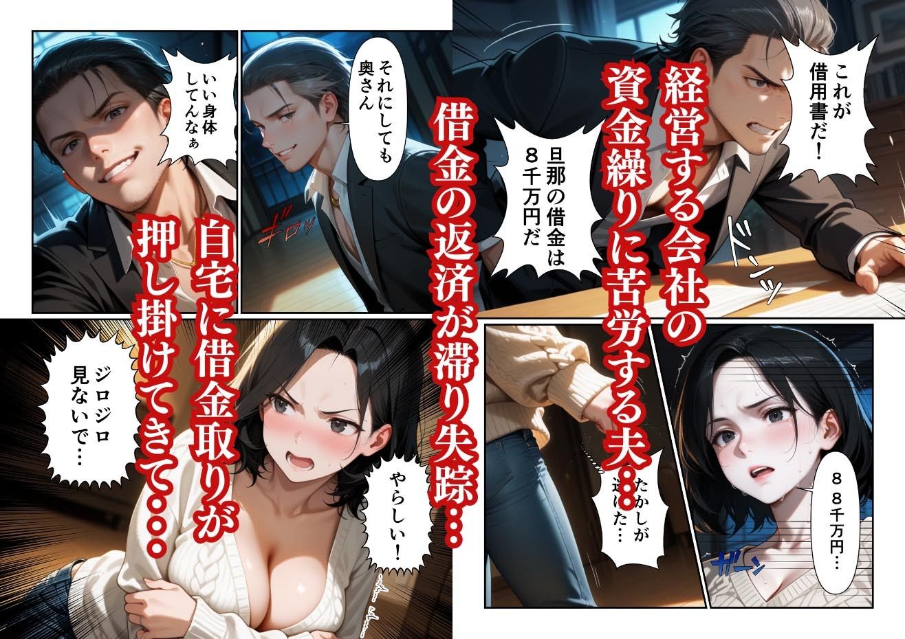 夫の借金、妻の代償。失踪後に堕ちて壊れた人妻 サンプル2ページ目