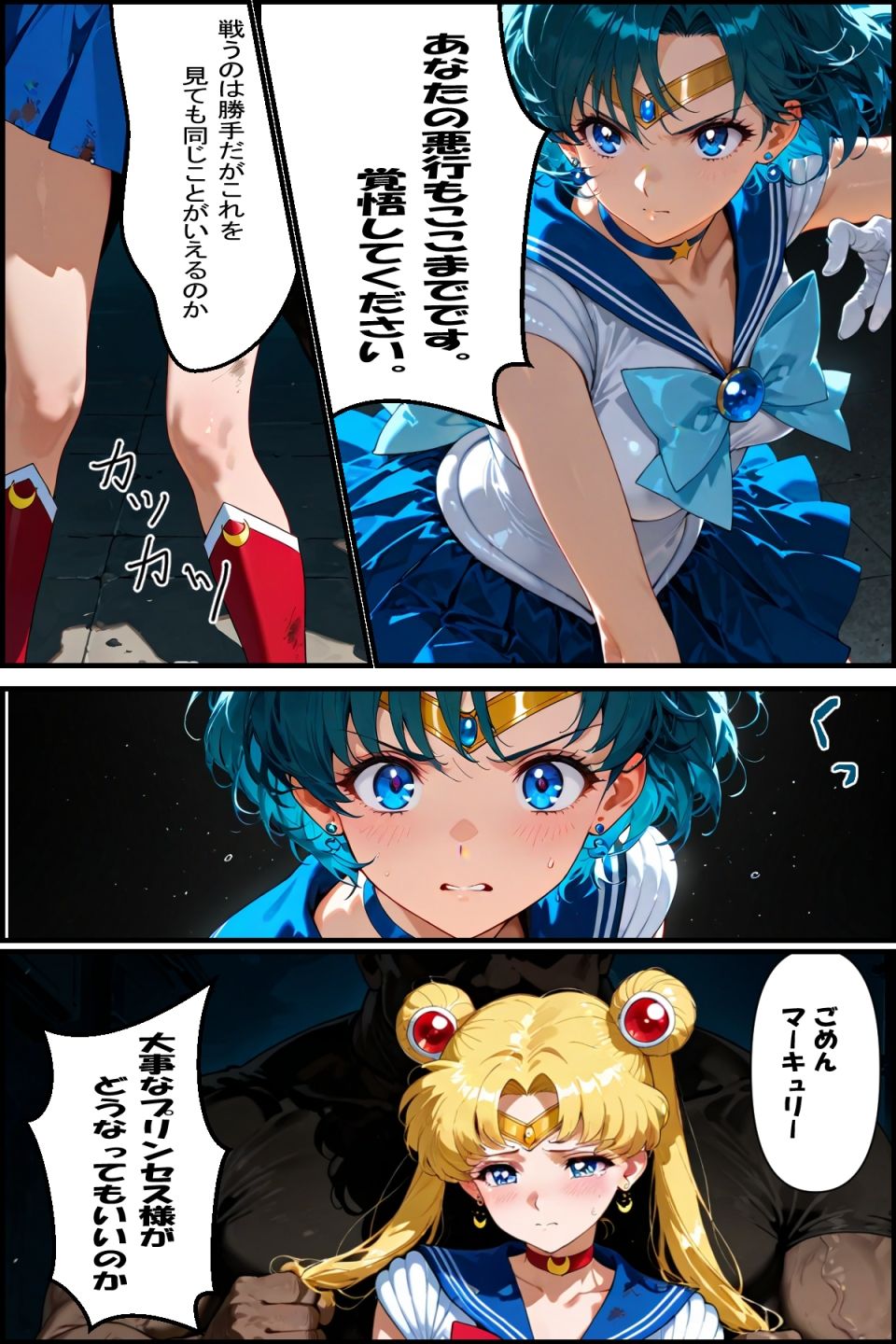 セーラー戦士敗北 〜私がかわりになります〜 サンプル3ページ目