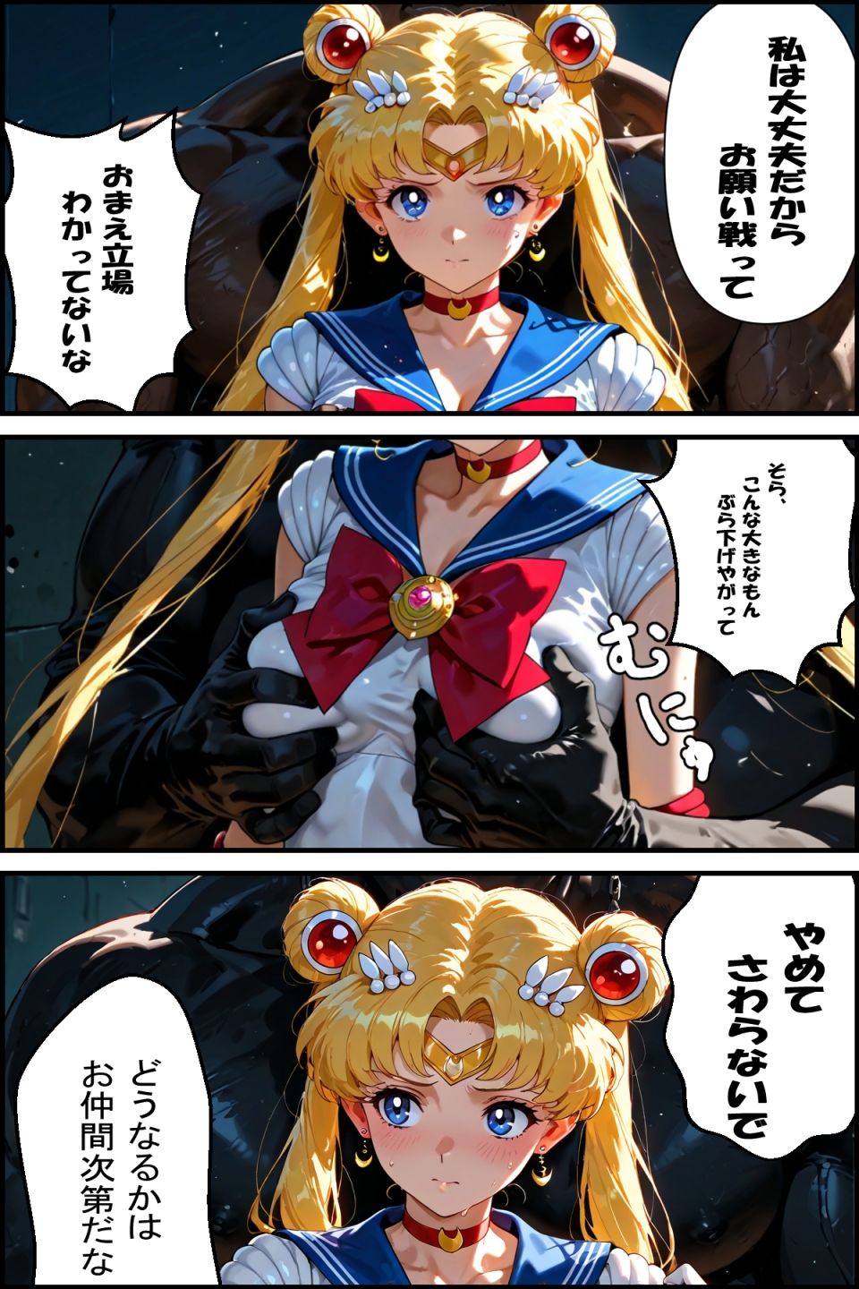 セーラー戦士敗北 〜私がかわりになります〜 サンプル4ページ目