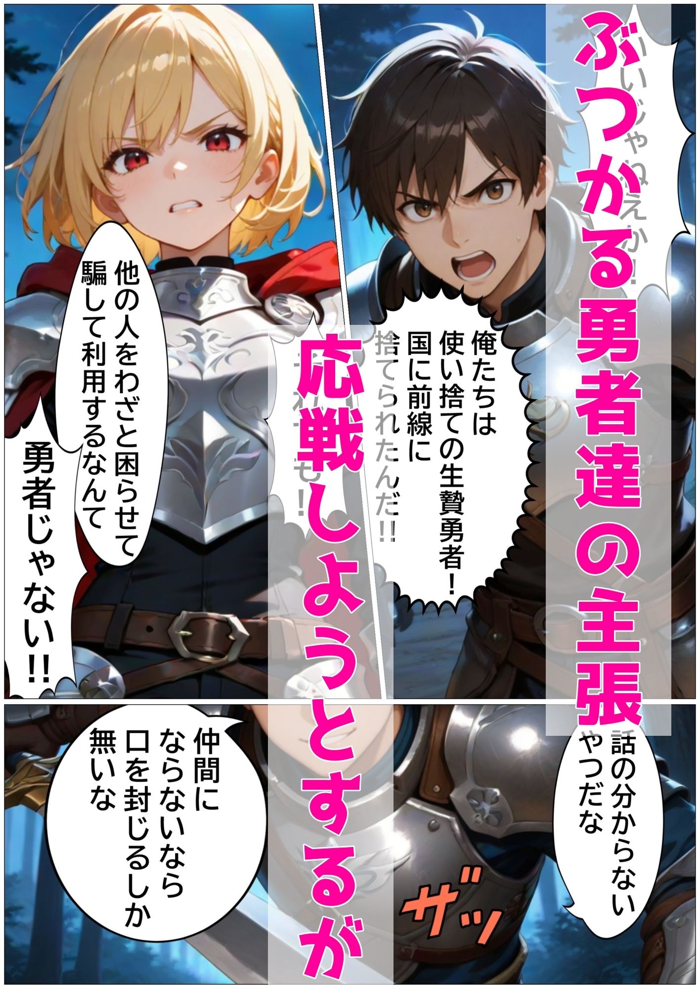 勇者VS偽勇者  勇者ちゃん奴●化計画 サンプル3ページ目