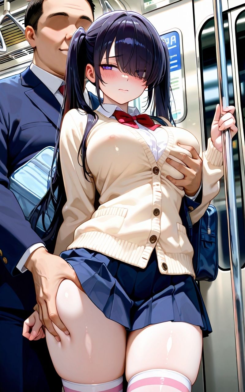 【痴○電車】電車で見つけた激カワ女子○生を存分に味わう サンプル2ページ目