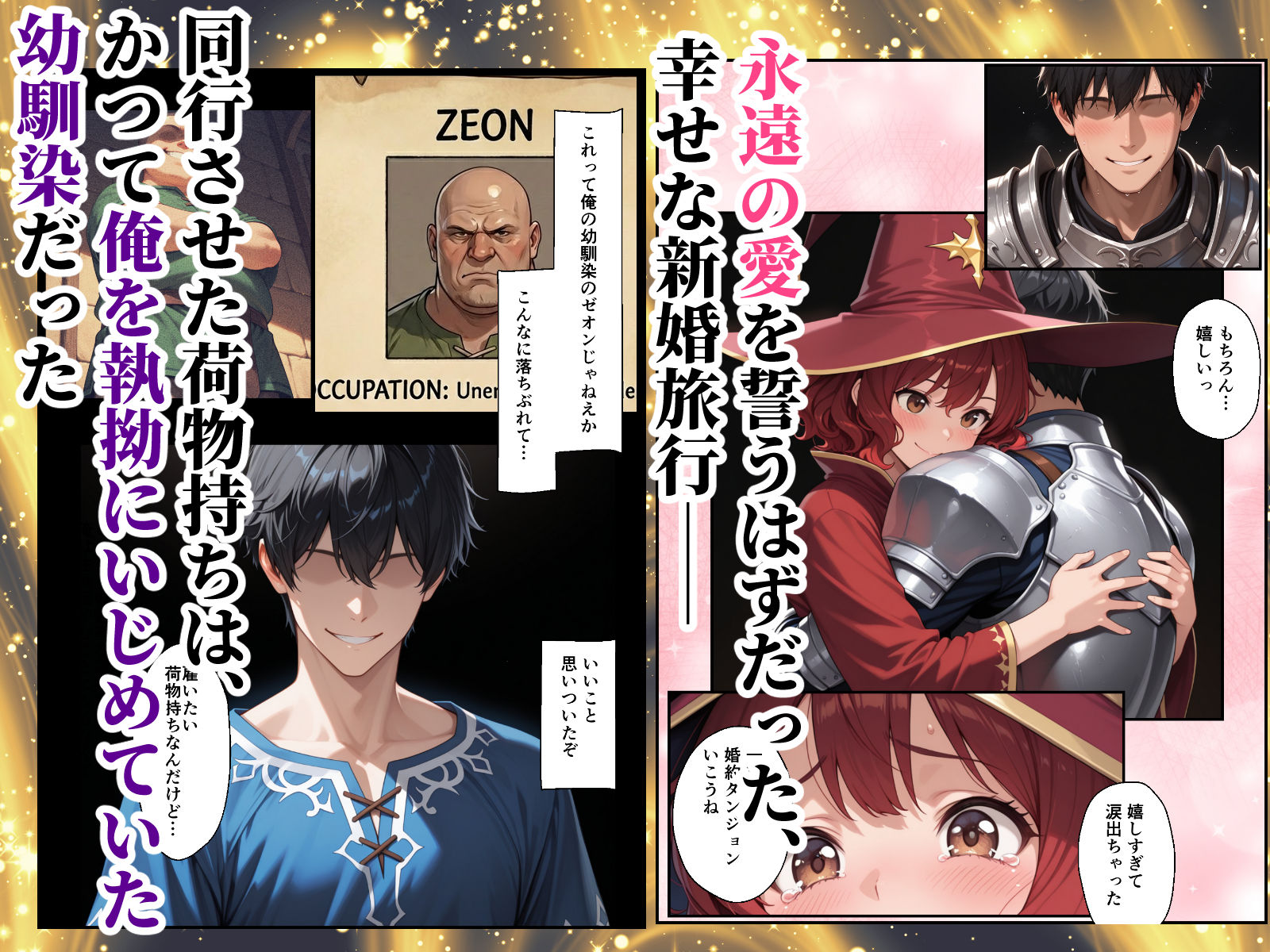 絶望の魔力供給 ―永遠の愛を誓った婚約者があいつの種に屈服するまでの記録― サンプル1ページ目