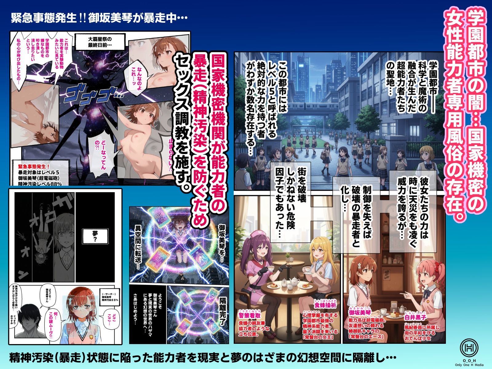 とある国家機密の裏女風記録…暴走レベル5少女を堕とす禁断のセックス催●調教任務【初公開】 サンプル1ページ目