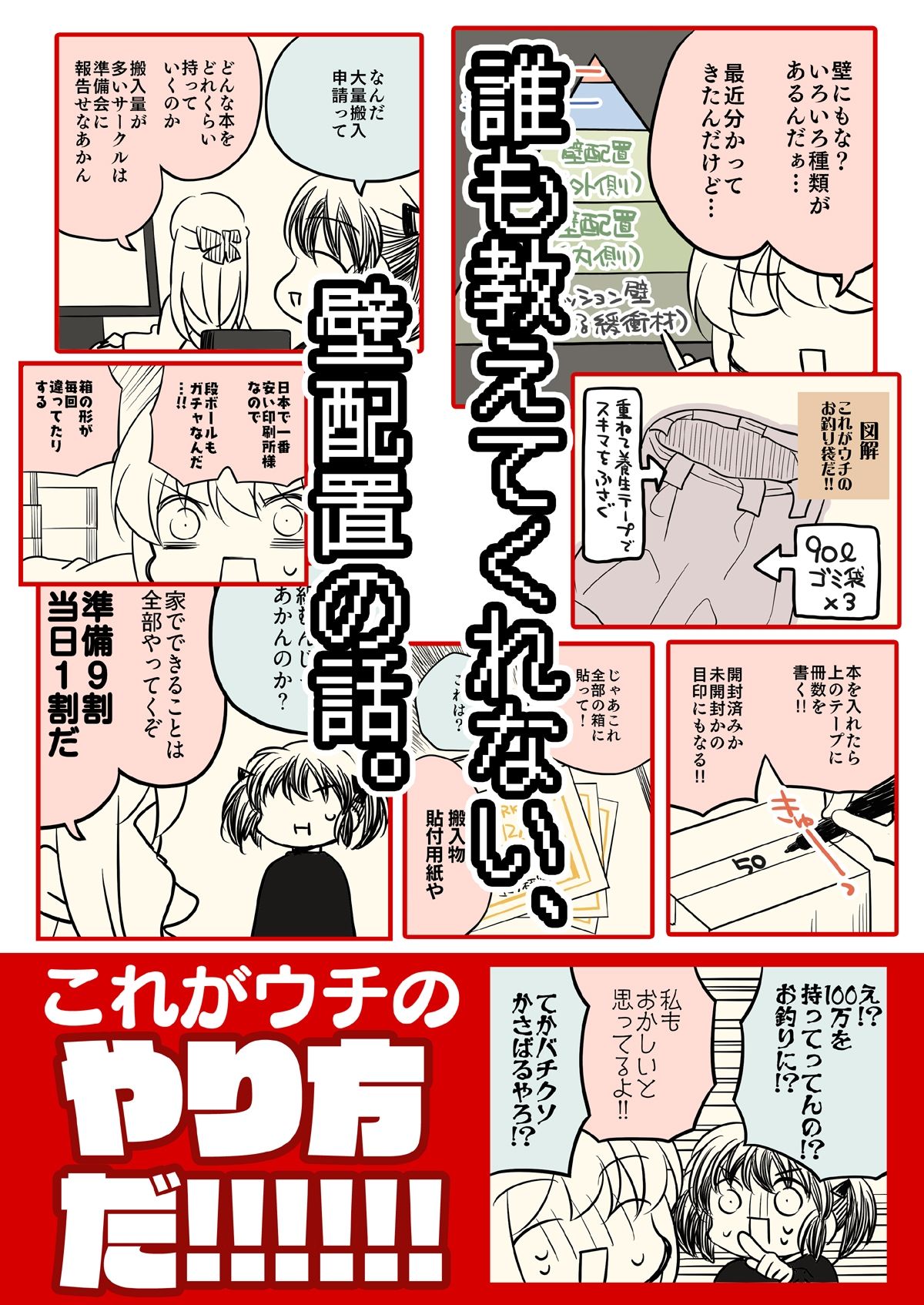 壁配置の話。 サンプル8ページ目