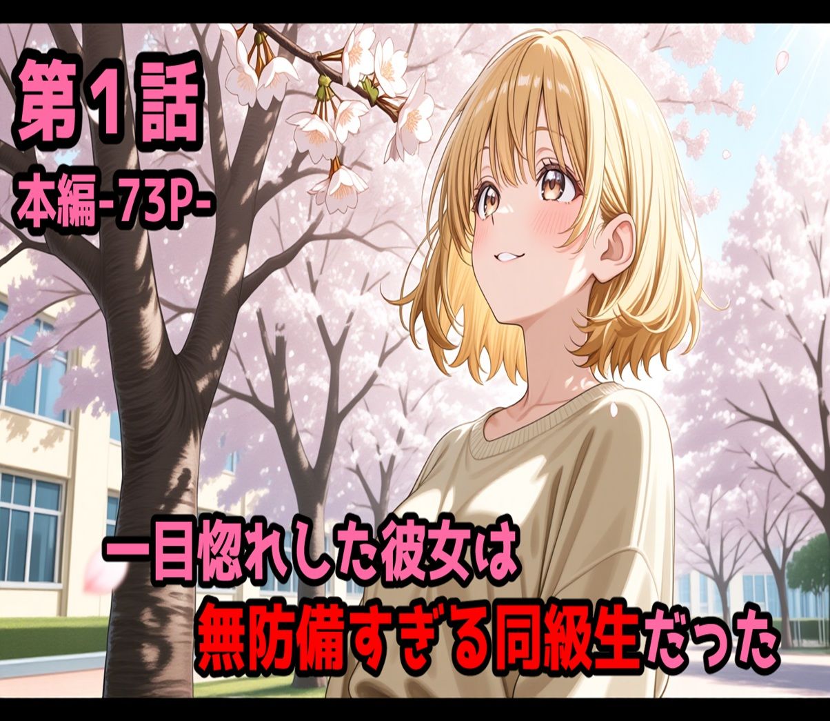 無防備すぎる同級生に、理性が追いつかなかった話【第1〜3話 総集編】 サンプル1ページ目