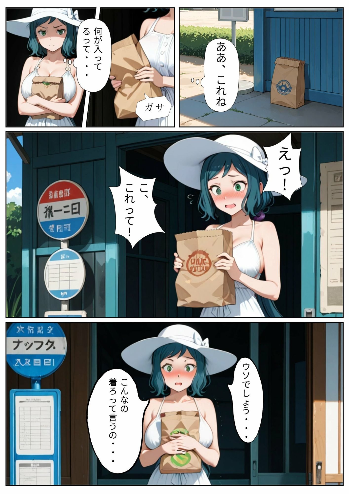 波打ち際のリンコママafter サンプル1ページ目