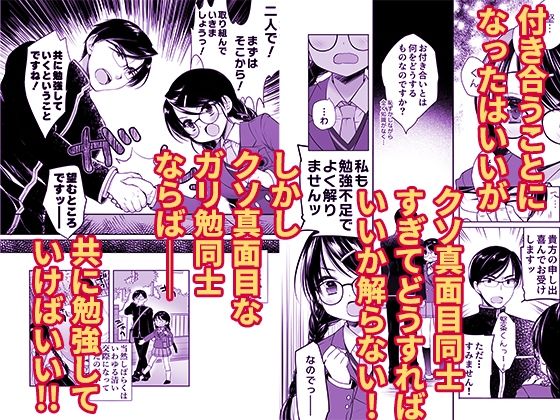 クソ真面目身長差カップルがクソ真面目に初体験に取り組んだら大変なことになった サンプル2ページ目