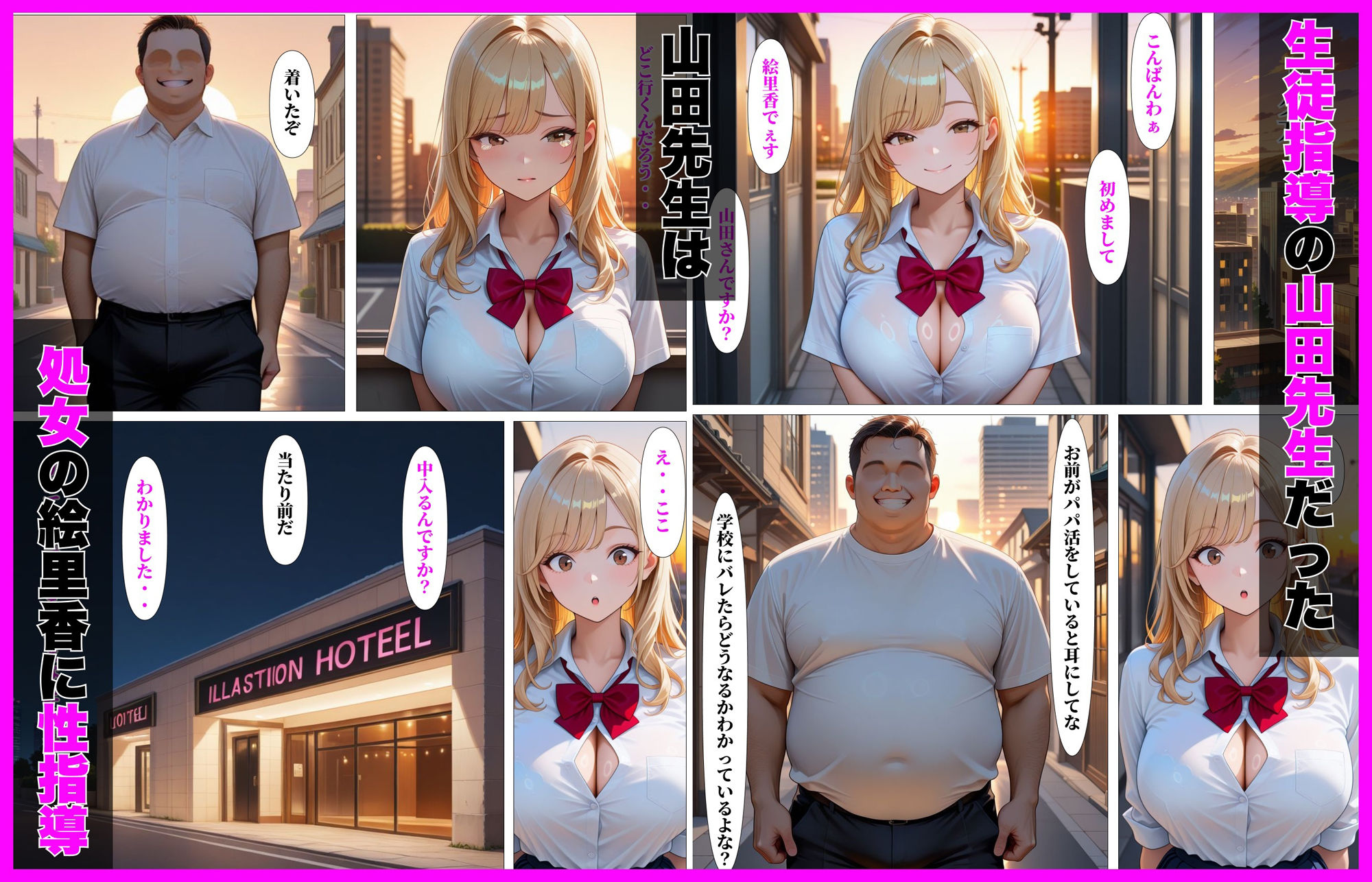 パパ活ギャルJKはきもおじ先生の生オナホになった話 サンプル2ページ目
