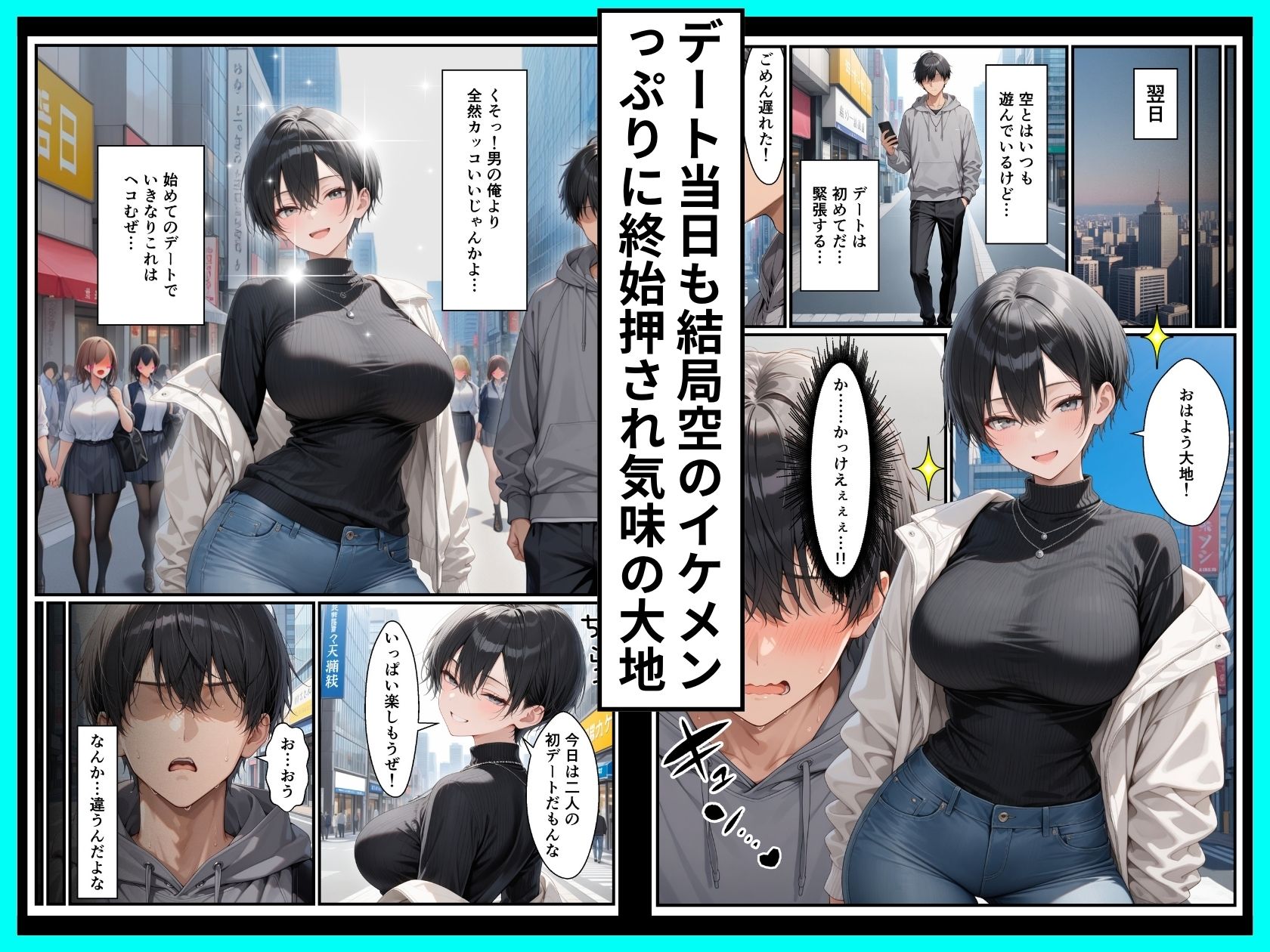 一週間後に学園の王子様な巨乳幼馴染とイチャらぶセックスする話 サンプル4ページ目
