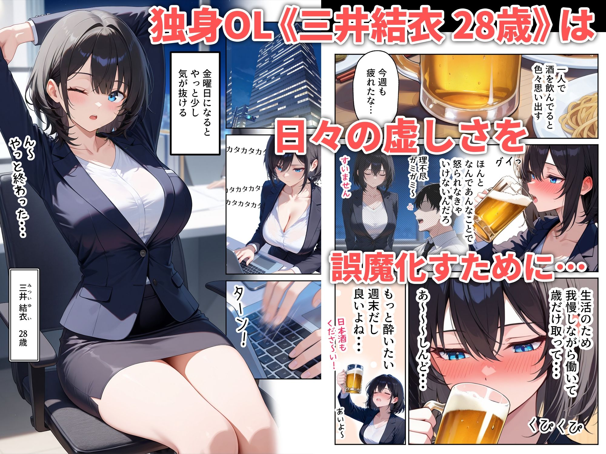 隣人えっち  セフレに恋する独身OL サンプル1ページ目