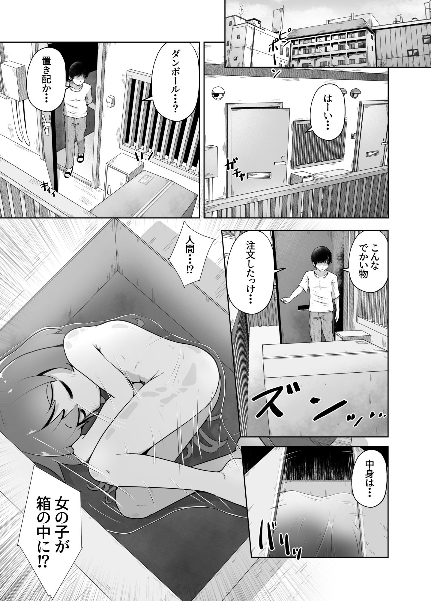 従妹そっくりの性処理人形が実は従妹本人だったお話 サンプル1ページ目