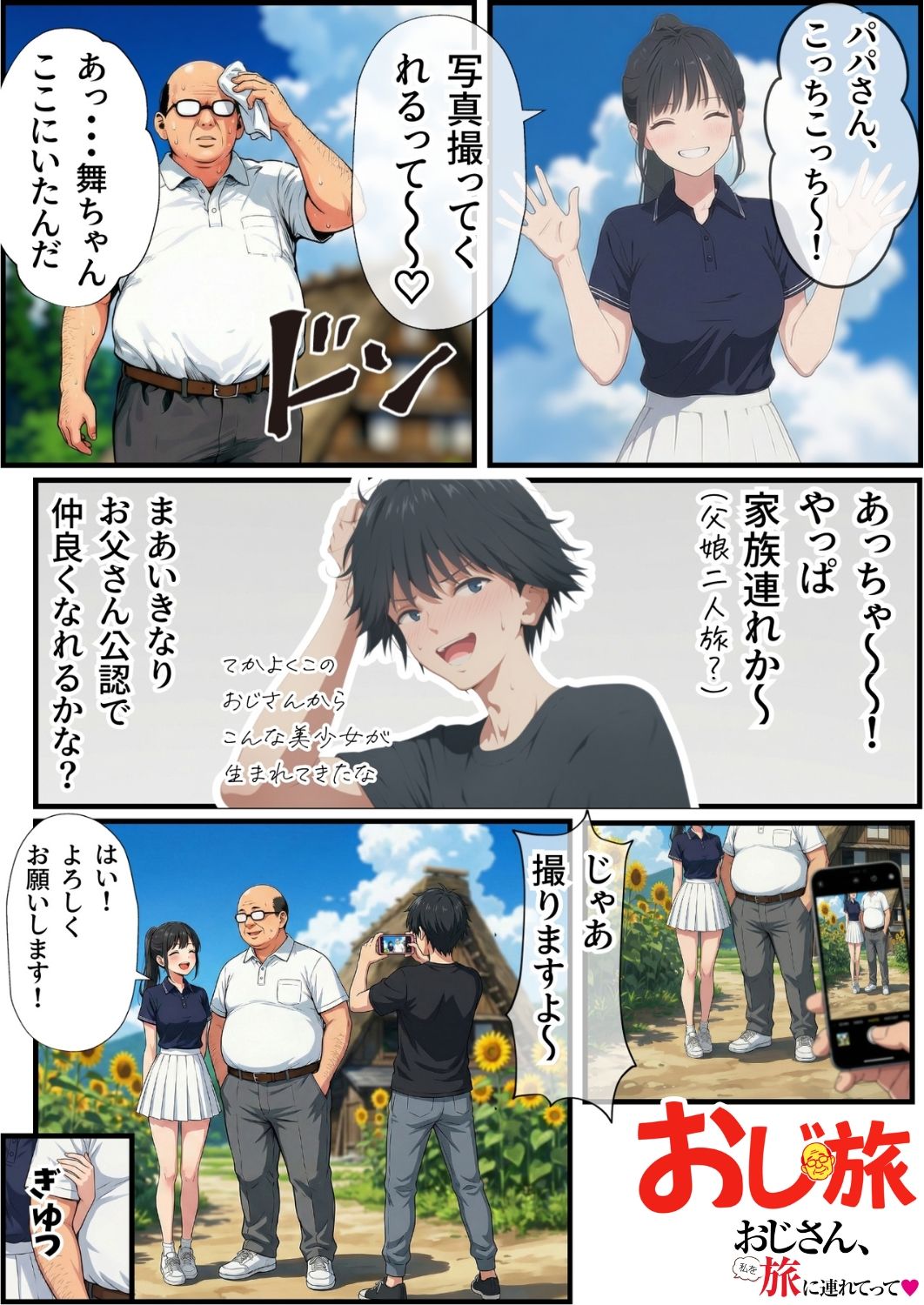 【義阜編】おじさん、私を旅に連れてって サンプル4ページ目
