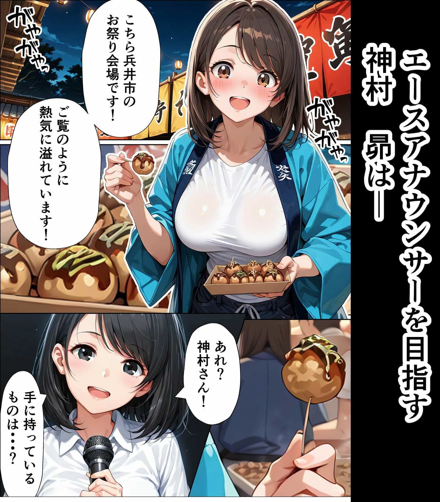 人生逆転憑依 ADの俺が女子アナに憑依してエースアナになった話 サンプル1ページ目