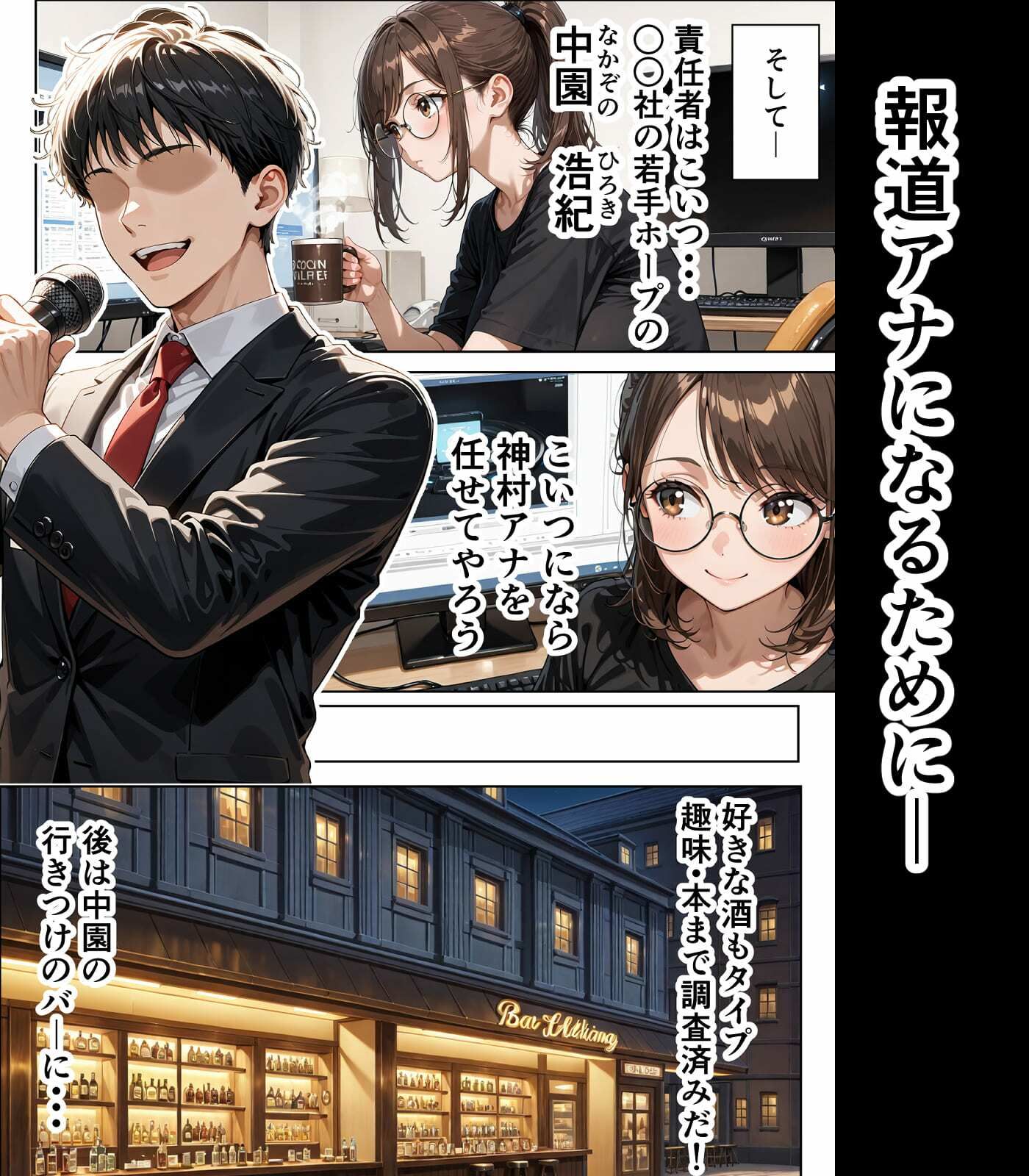 人生逆転憑依 ADの俺が女子アナに憑依してエースアナになった話 サンプル5ページ目