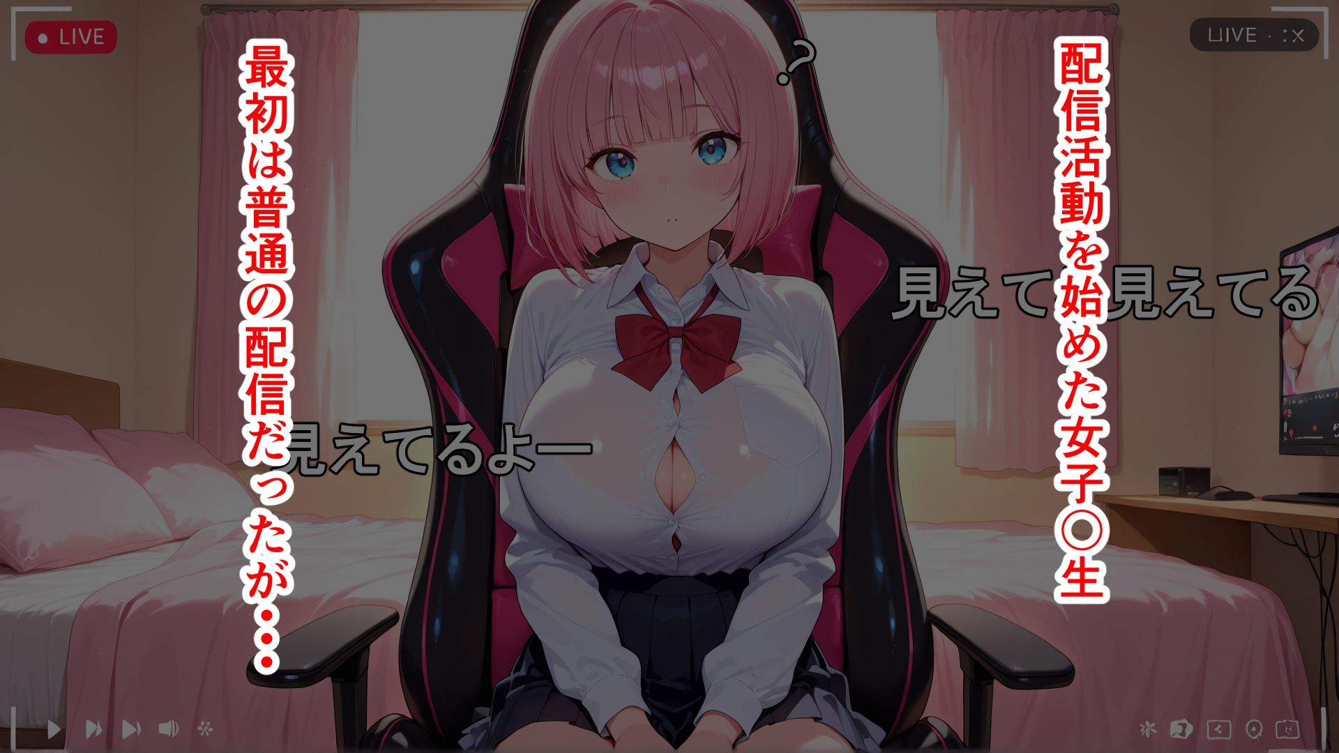 強●羞恥配信 サンプル1ページ目