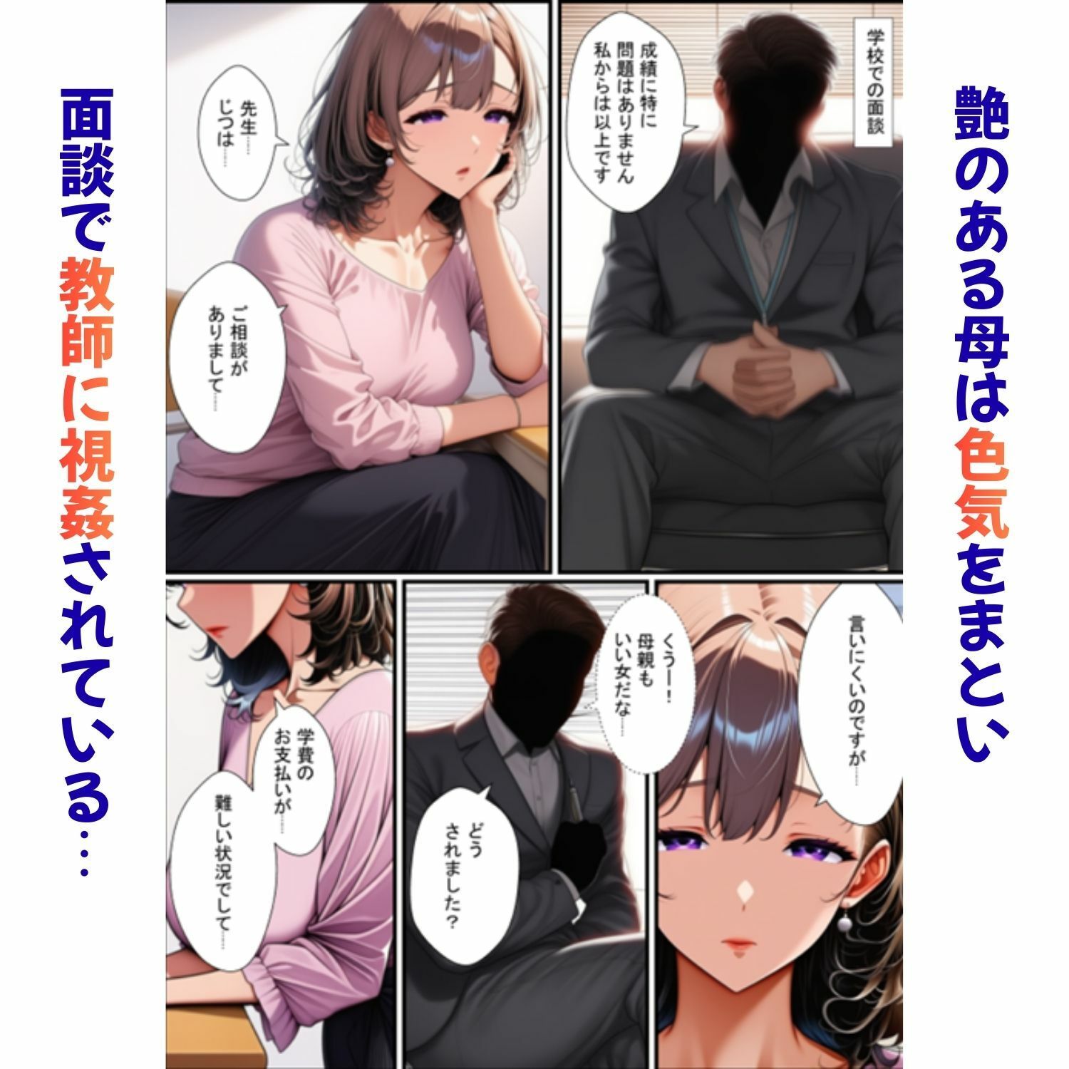 処◯の教え子（娘）と巨乳の母親が親子丼で絶頂！担任教師に生中出しされる放課後 サンプル2ページ目
