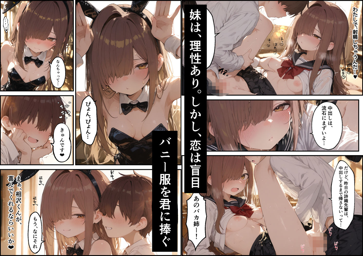 東雲姉妹の場合 - シコ許可もらおうとしたら、えっちな展開になる話 サンプル8ページ目
