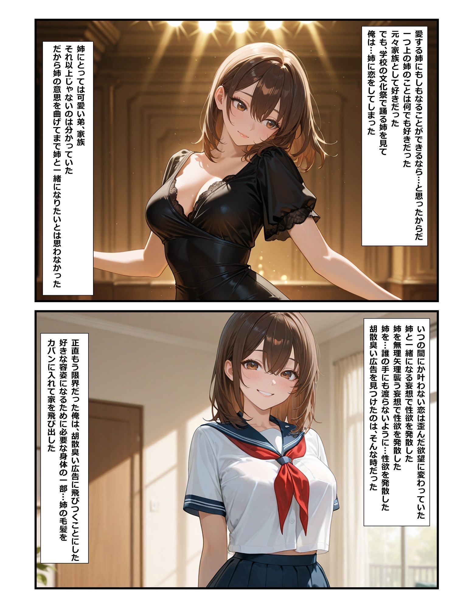 姉の身体になってヤりたいこと サンプル2ページ目