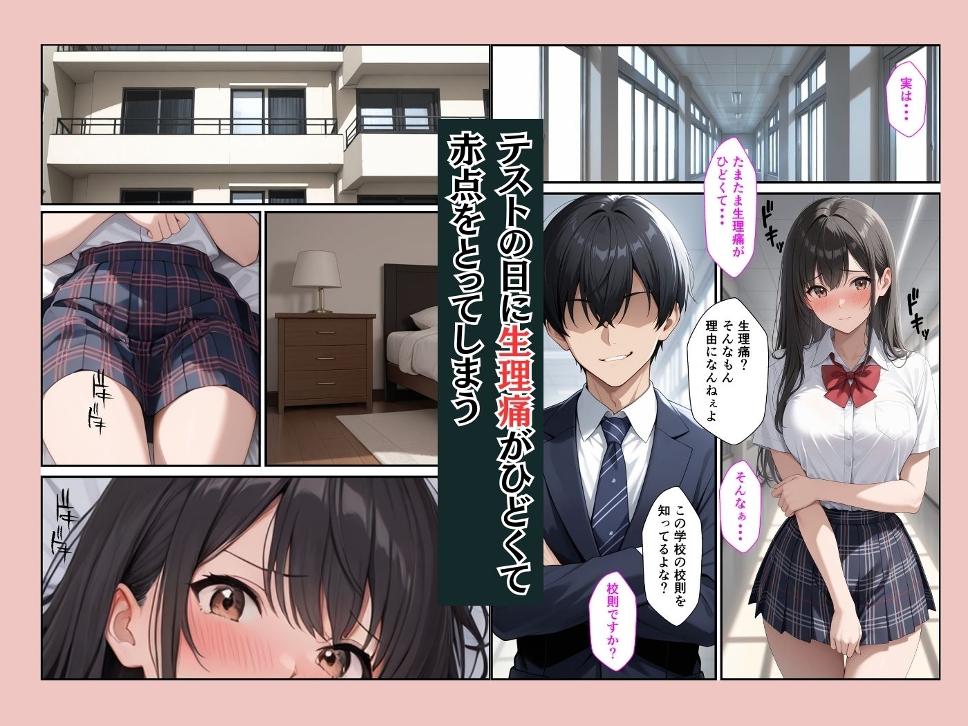 赤点取った清楚な生徒会長を自宅で性指導したらメス堕ちした話 サンプル2ページ目