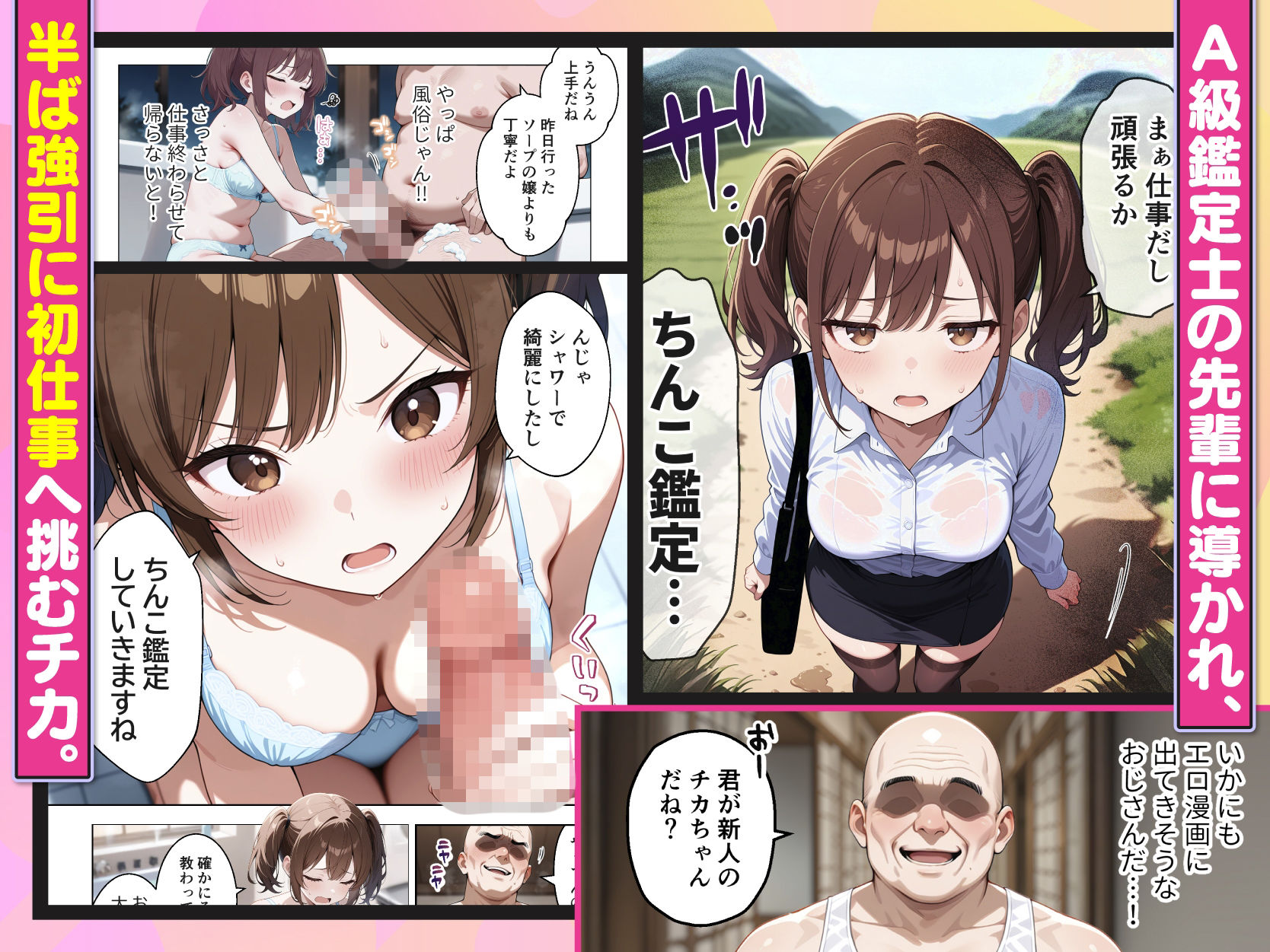 ちんこ鑑定士 〜 崎守チカ（22） の鑑定記録 〜 サンプル3ページ目