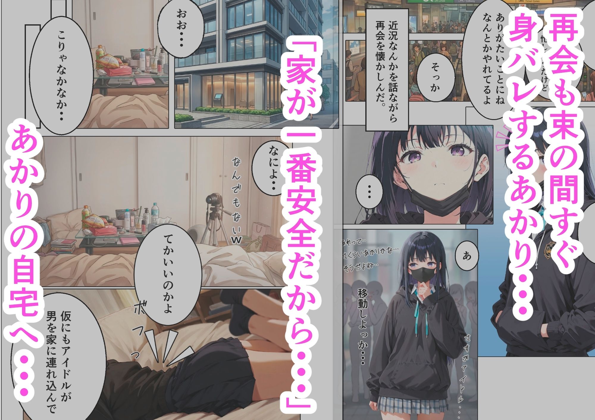 【半実話】アイドルになった幼馴染と再会してセックスした話 サンプル3ページ目