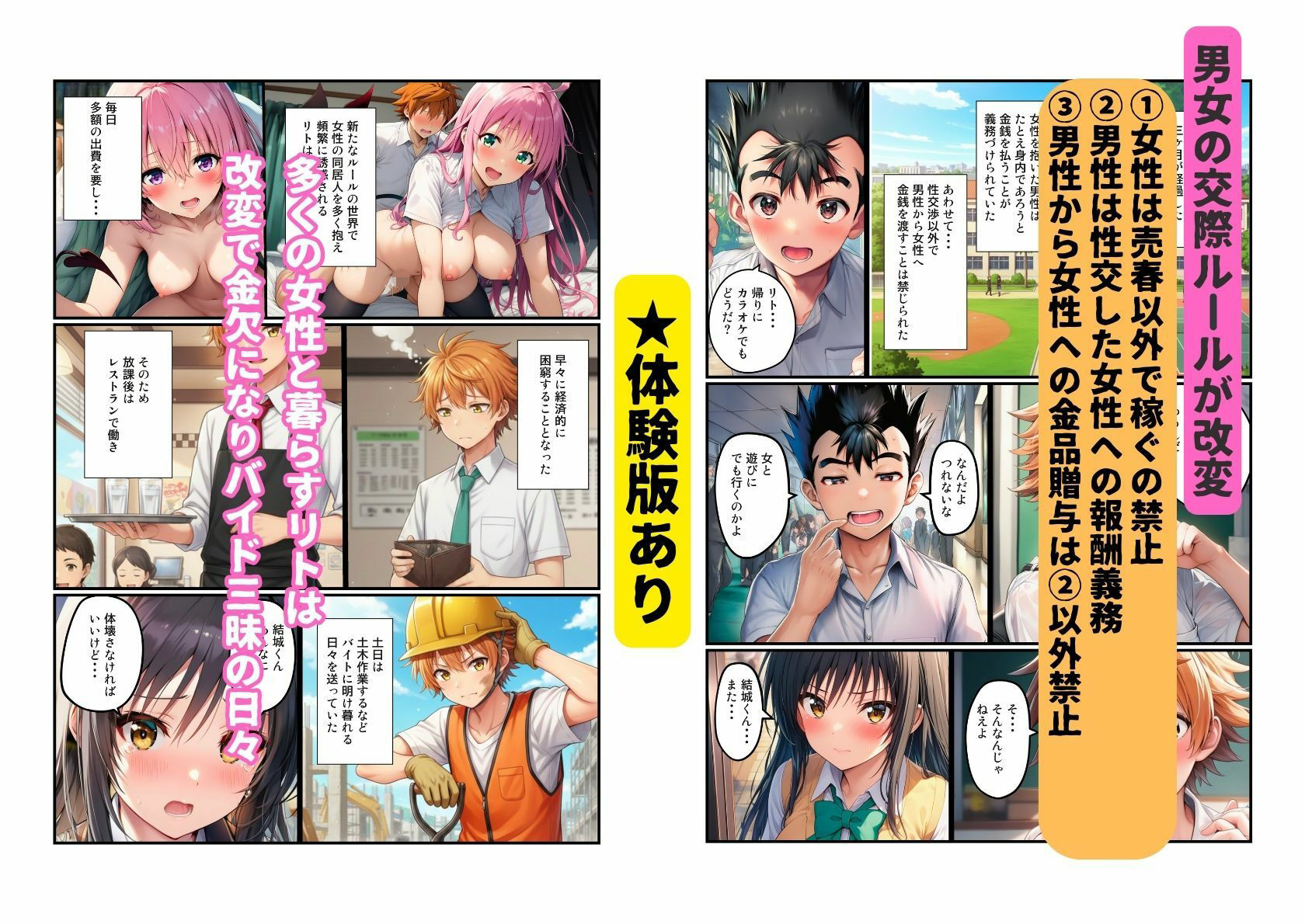 【リトのためにパパ活ブーム】ハーレム計画進行中 サンプル1ページ目