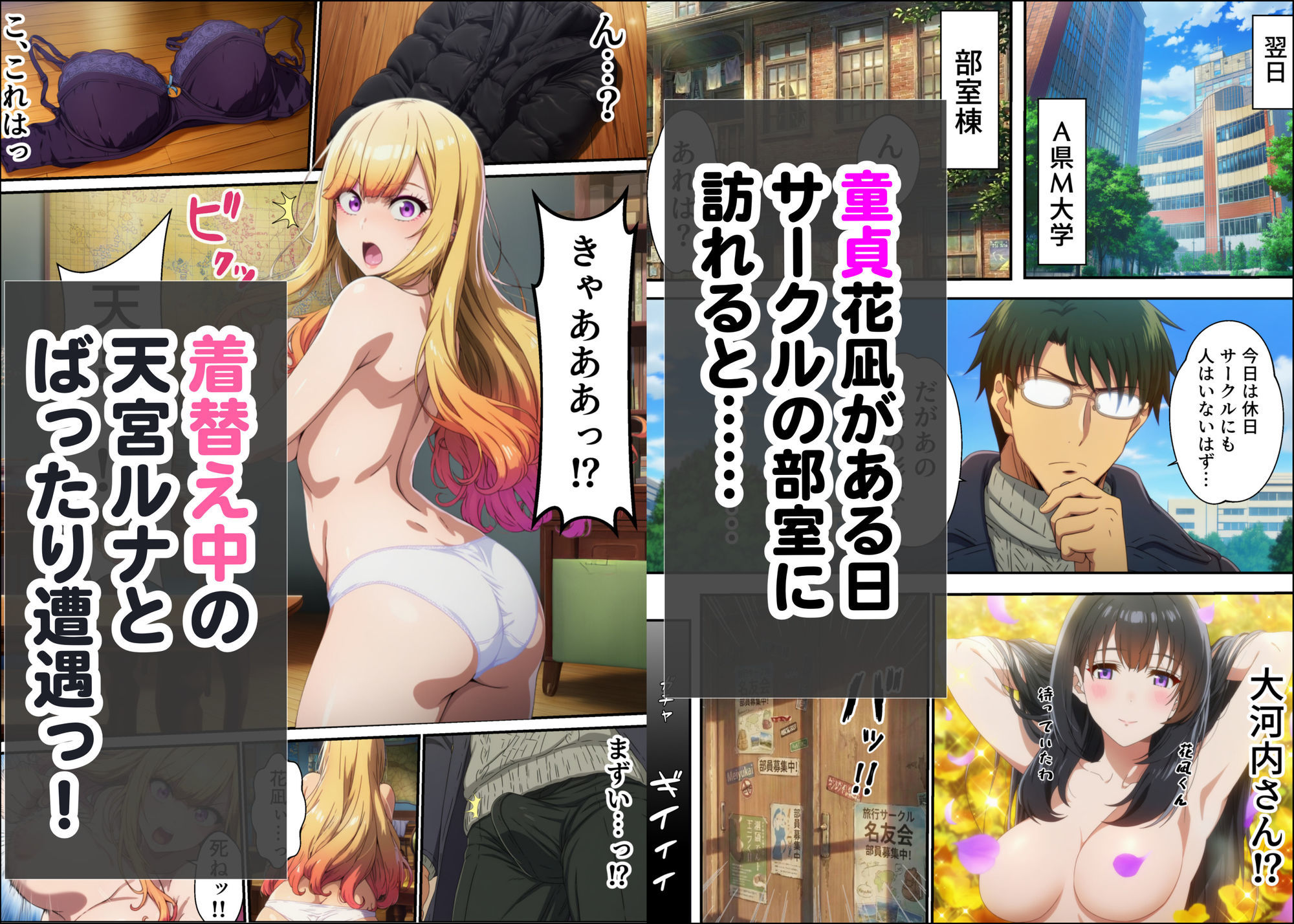 敏感体質なツンデレ金髪ギャルとセックスしたお話 サンプル2ページ目