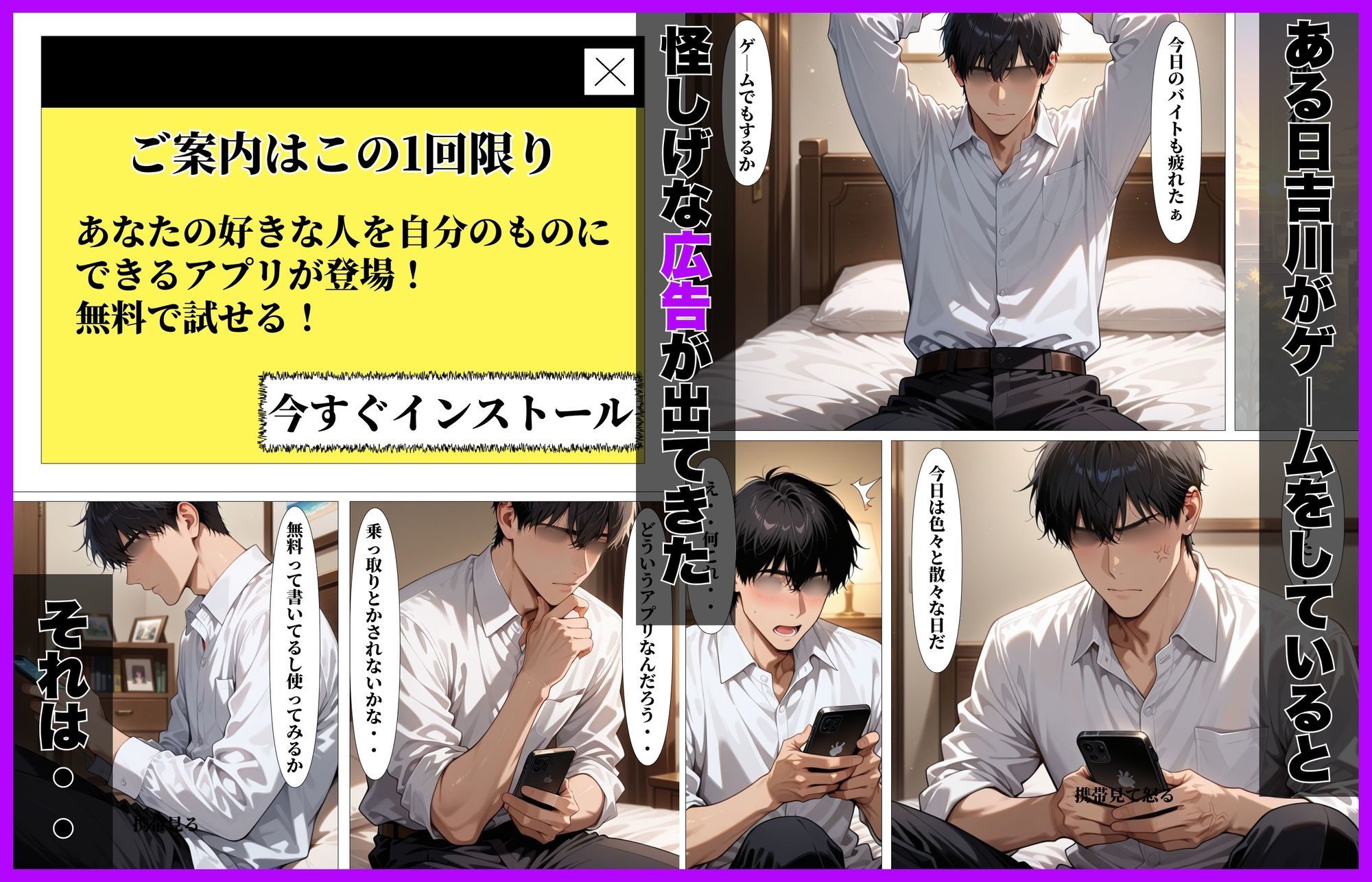 バ先のパート主婦に催●アプリで童貞卒業した話 サンプル2ページ目