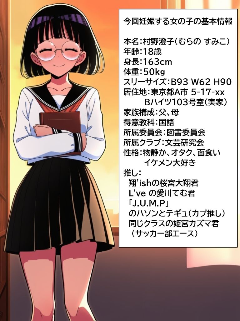 君の子どもを孕ませて。大人しい眼鏡女子がイケメンに無責任中出しされて妊娠するまで サンプル1ページ目