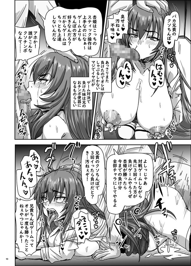 バカ兄との勝負に負けまくる杏姫様がえちカワイイ サンプル4ページ目