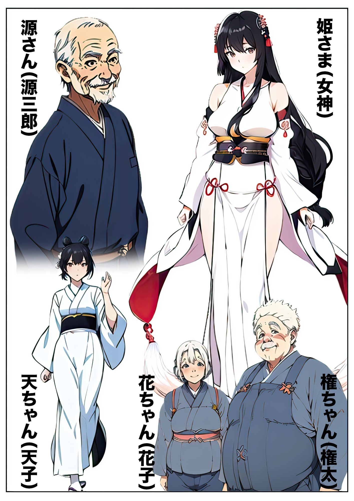 姫様と爺さん サンプル1ページ目