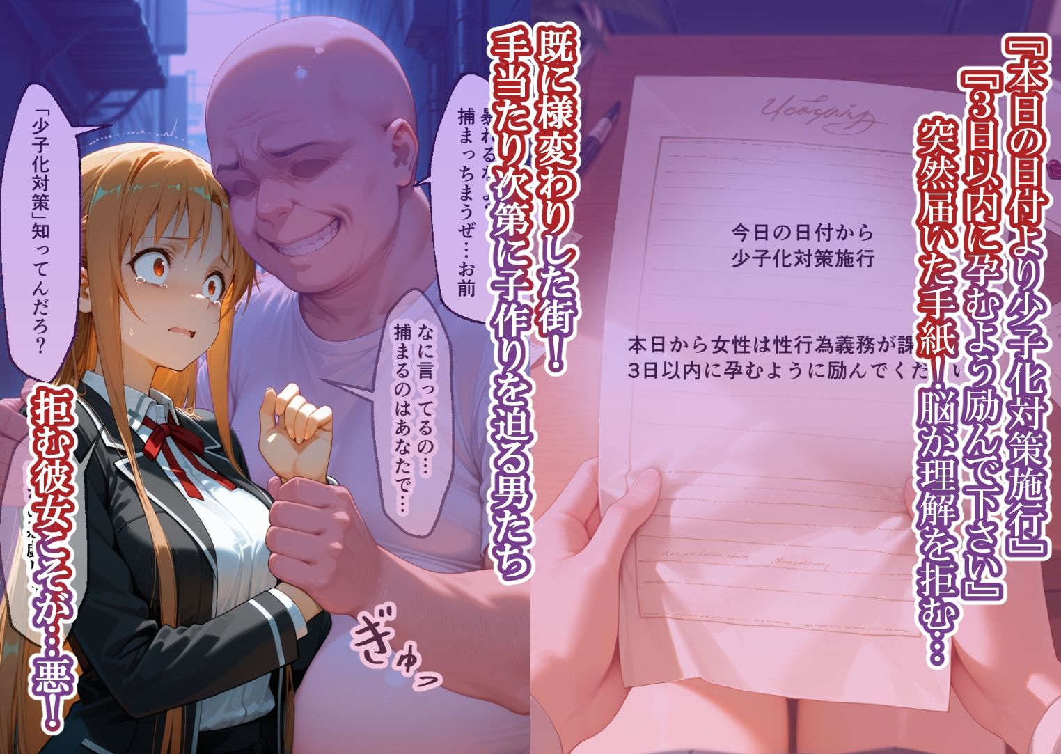 監禁アクメ地獄 孕んでも解放されない 快楽の牢獄 アスナ編 サンプル1ページ目