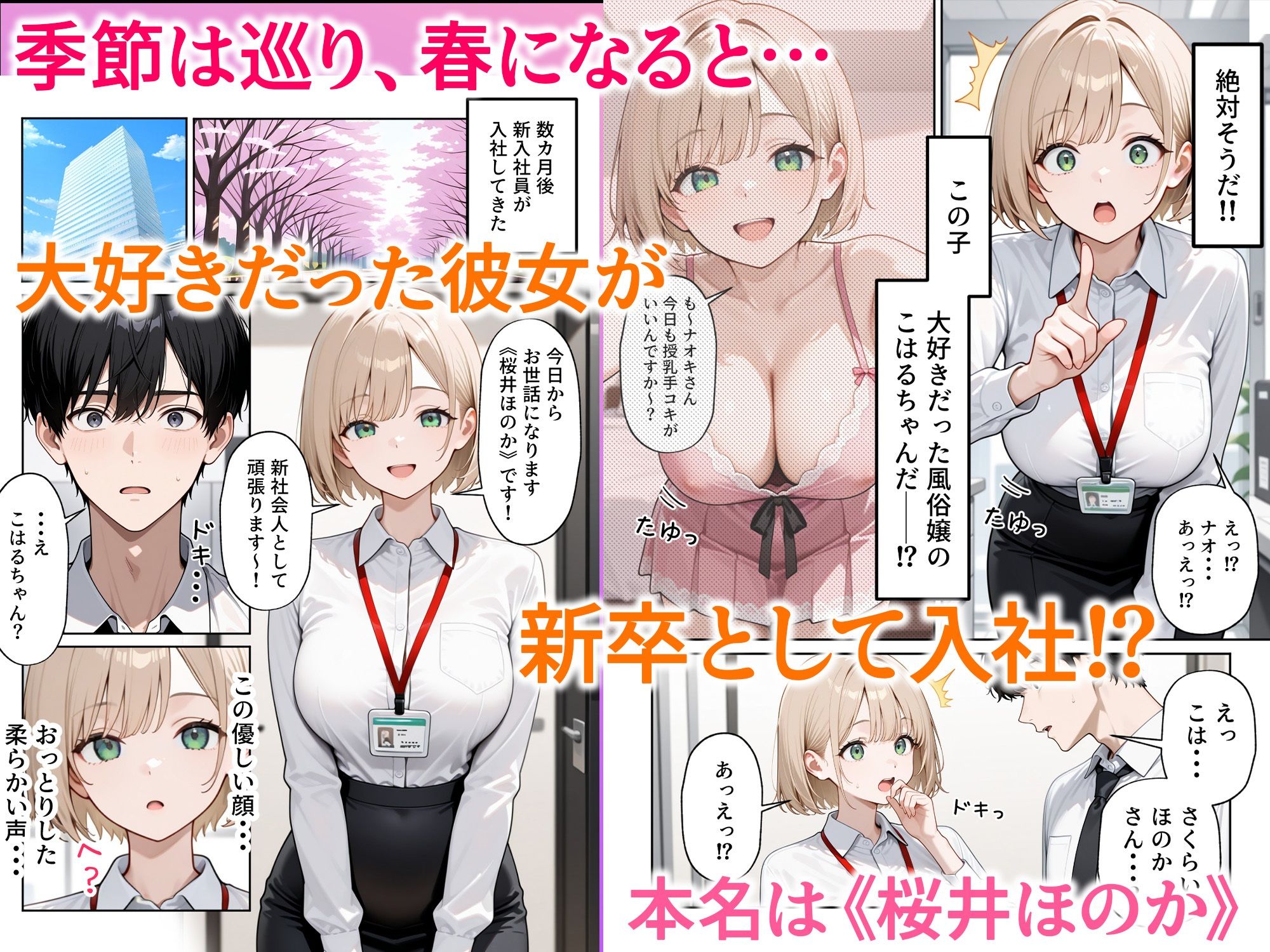 大好きな風俗嬢が新卒OLとして俺の部下になった話 サンプル4ページ目