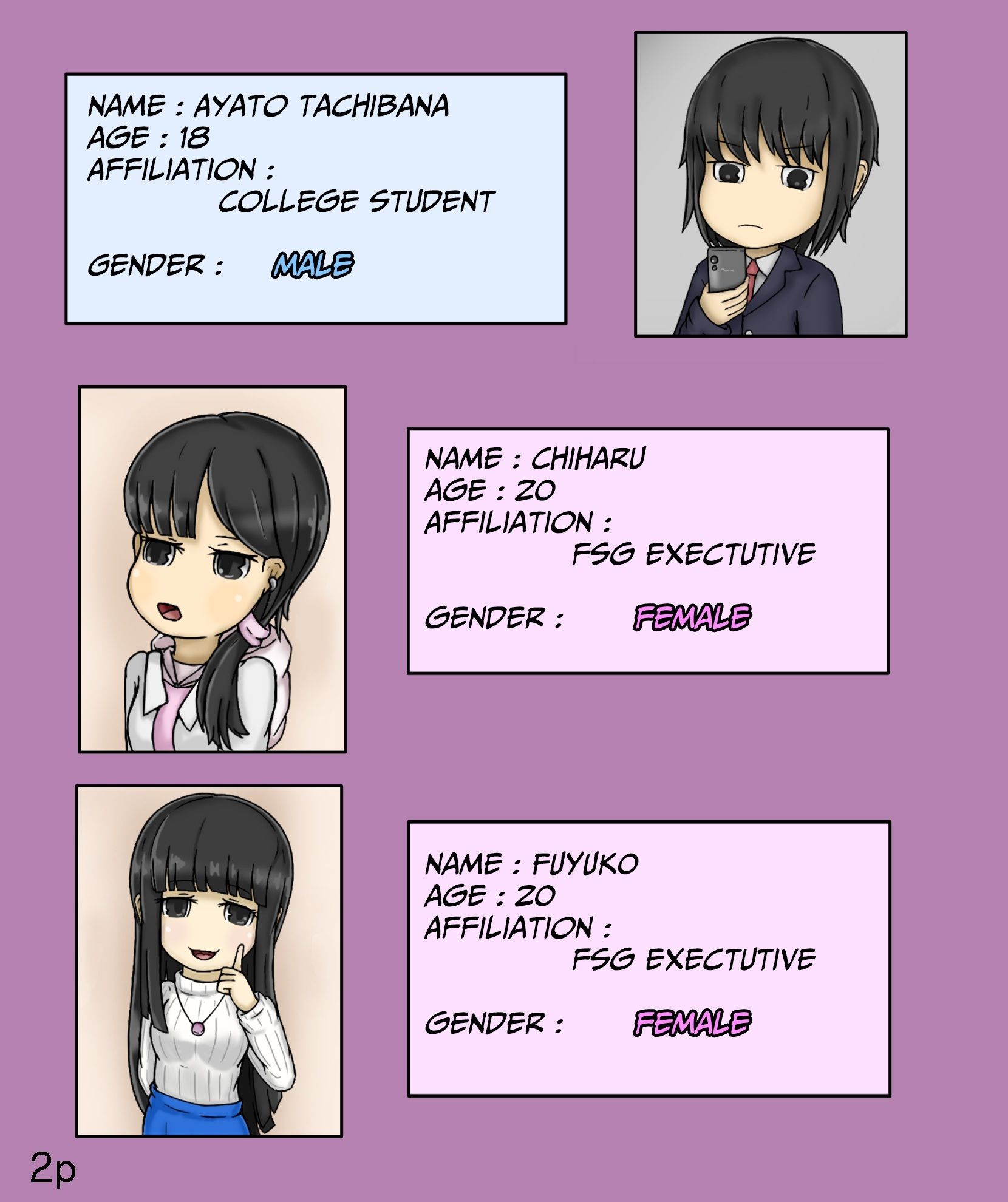 【Girls world side FSG 】【Girls world side FSG＋】ENG ver. Two-piece set サンプル2ページ目