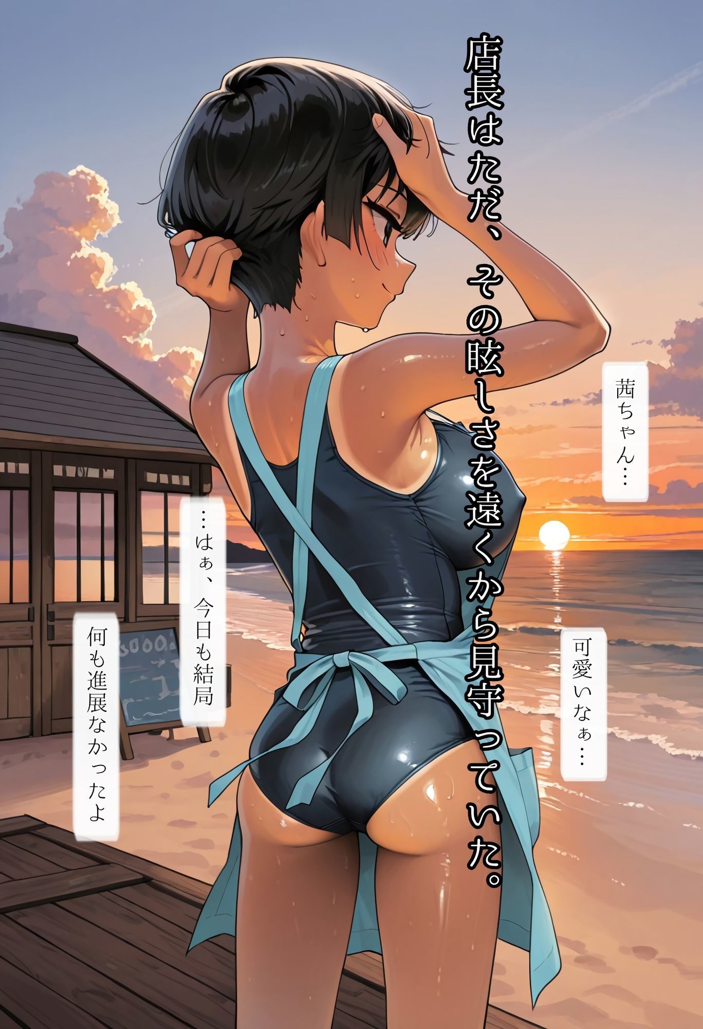 海の家の少女（ルートB） サンプル5ページ目
