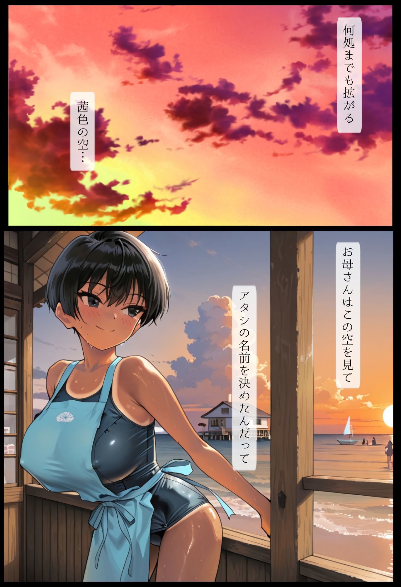 海の家の少女（ルートB） サンプル8ページ目