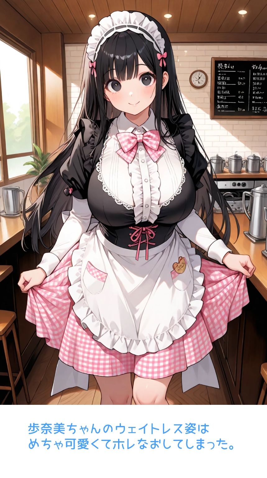 歩奈美ちゃん家でいっしょに勉強しない？2メイド編 サンプル1ページ目