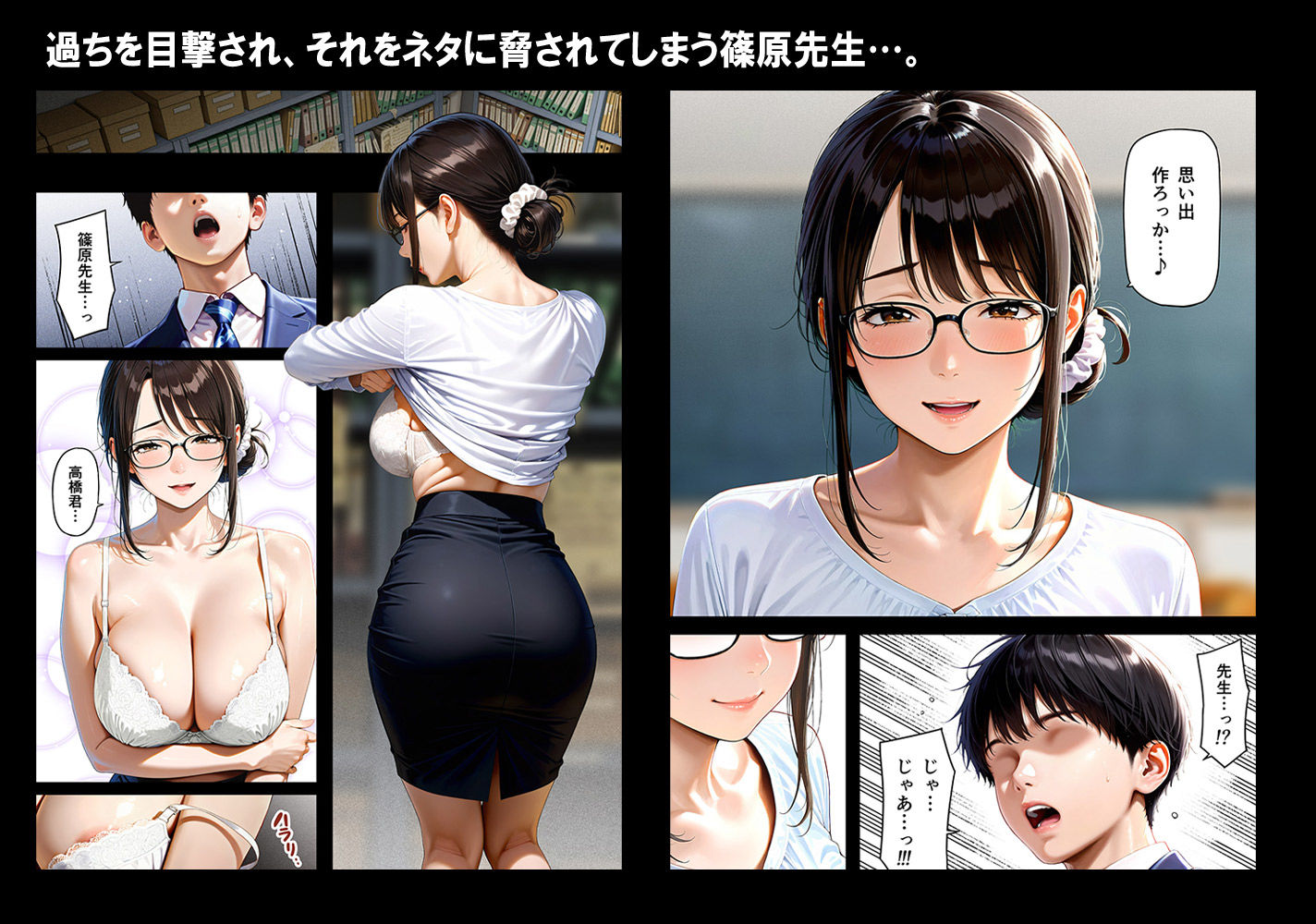 こそこそする女教師は篠原由紀です。 サンプル4ページ目