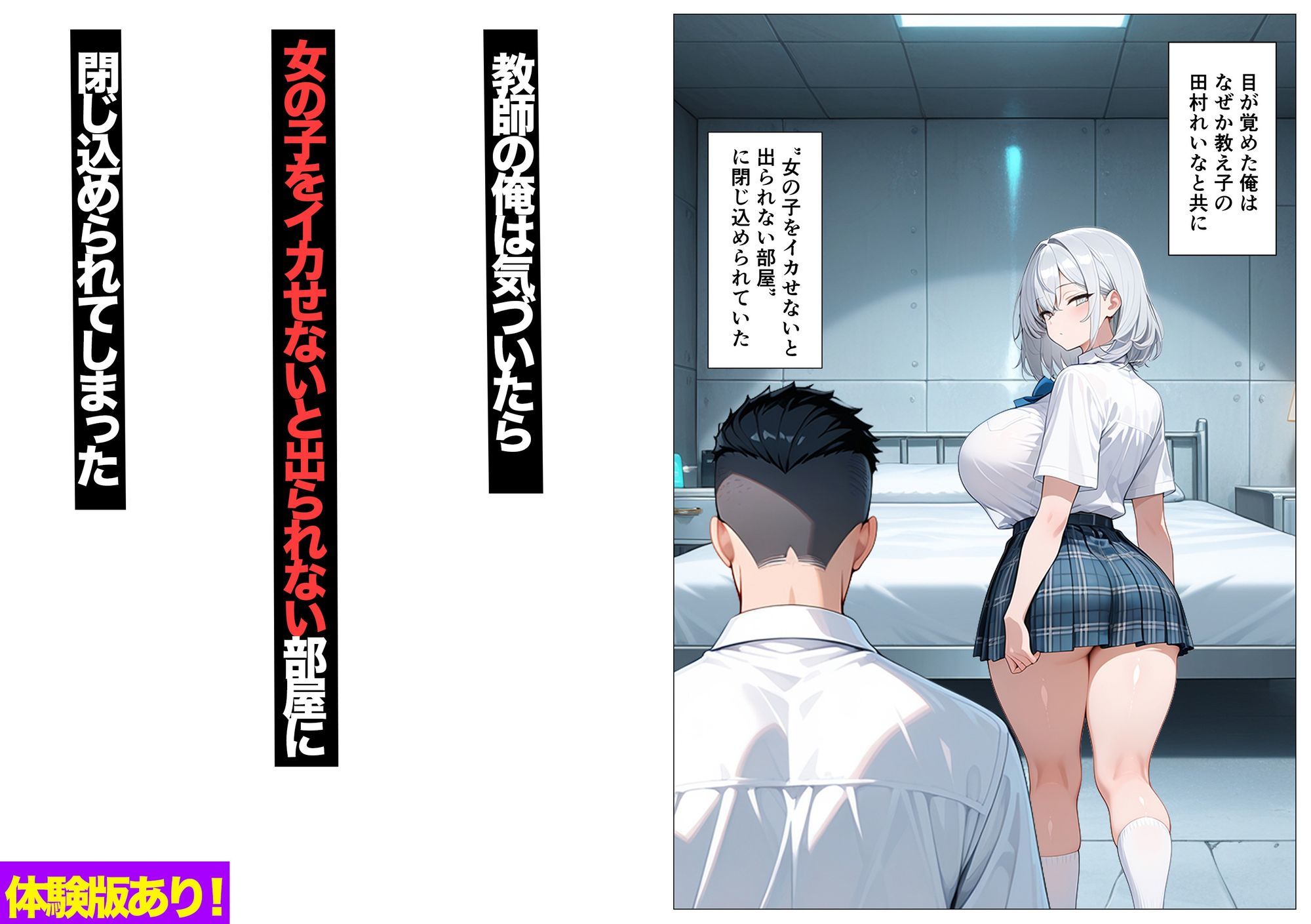 教え子のダウナーギャルをイカせないと出られない部屋 サンプル1ページ目