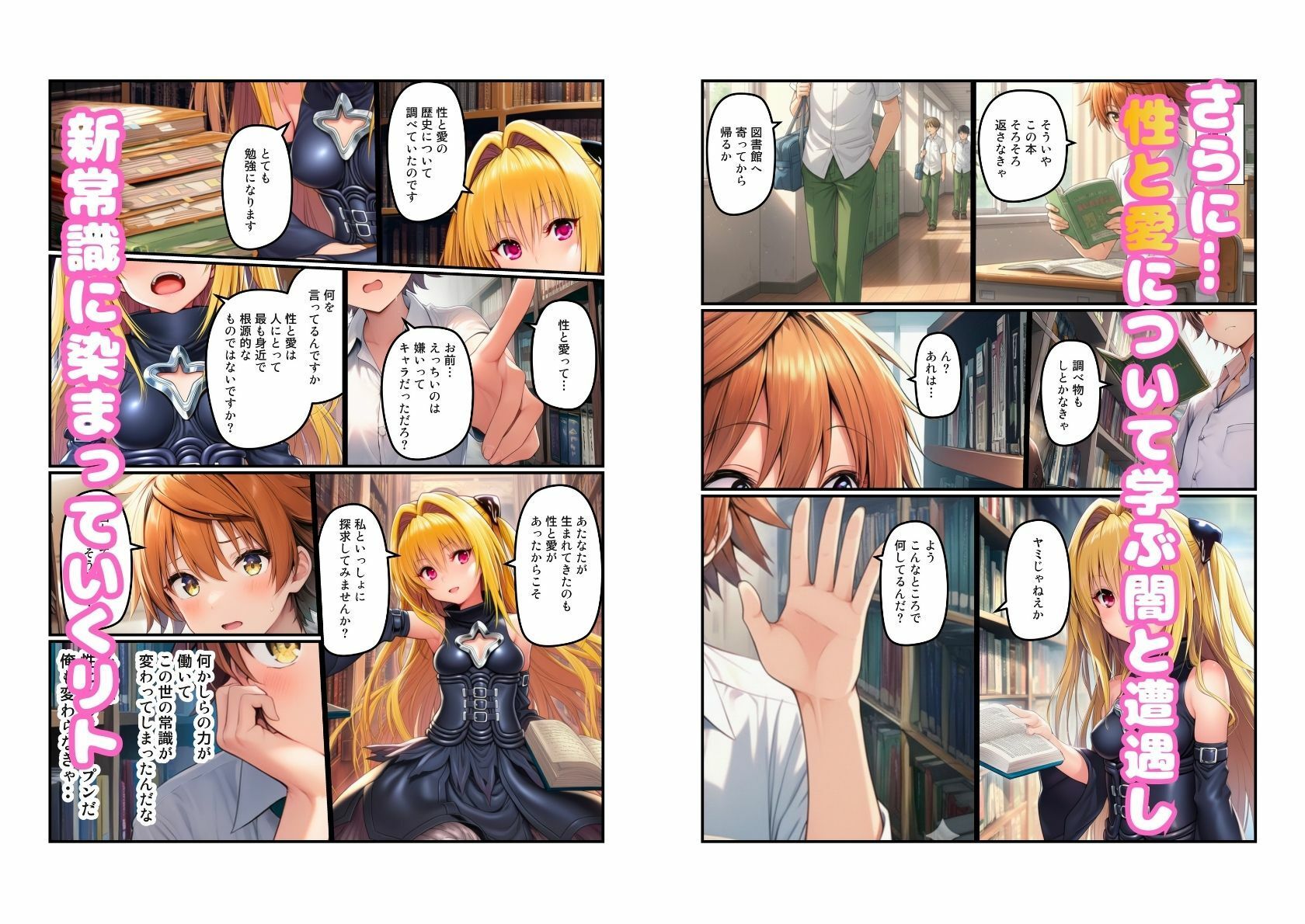 【常識改変の世界でリト快楽堕ち】とらぶる美女と（古◯川唯・金◯の闇・西◯寺春菜）とハーレムSEX サンプル6ページ目