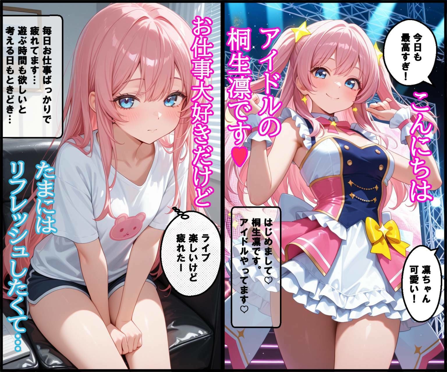 全裸アイドル  プールに遊びに行ったら全裸になちゃった サンプル1ページ目