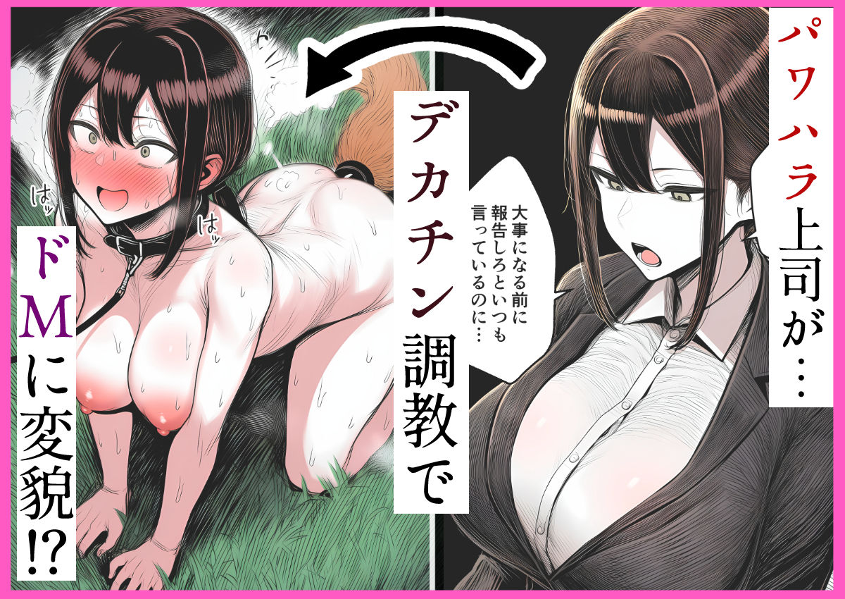 【人妻上司NTR】パワハラ上司がデカチン部下にドM調教されて肉便器化して寝取られる話 サンプル1ページ目