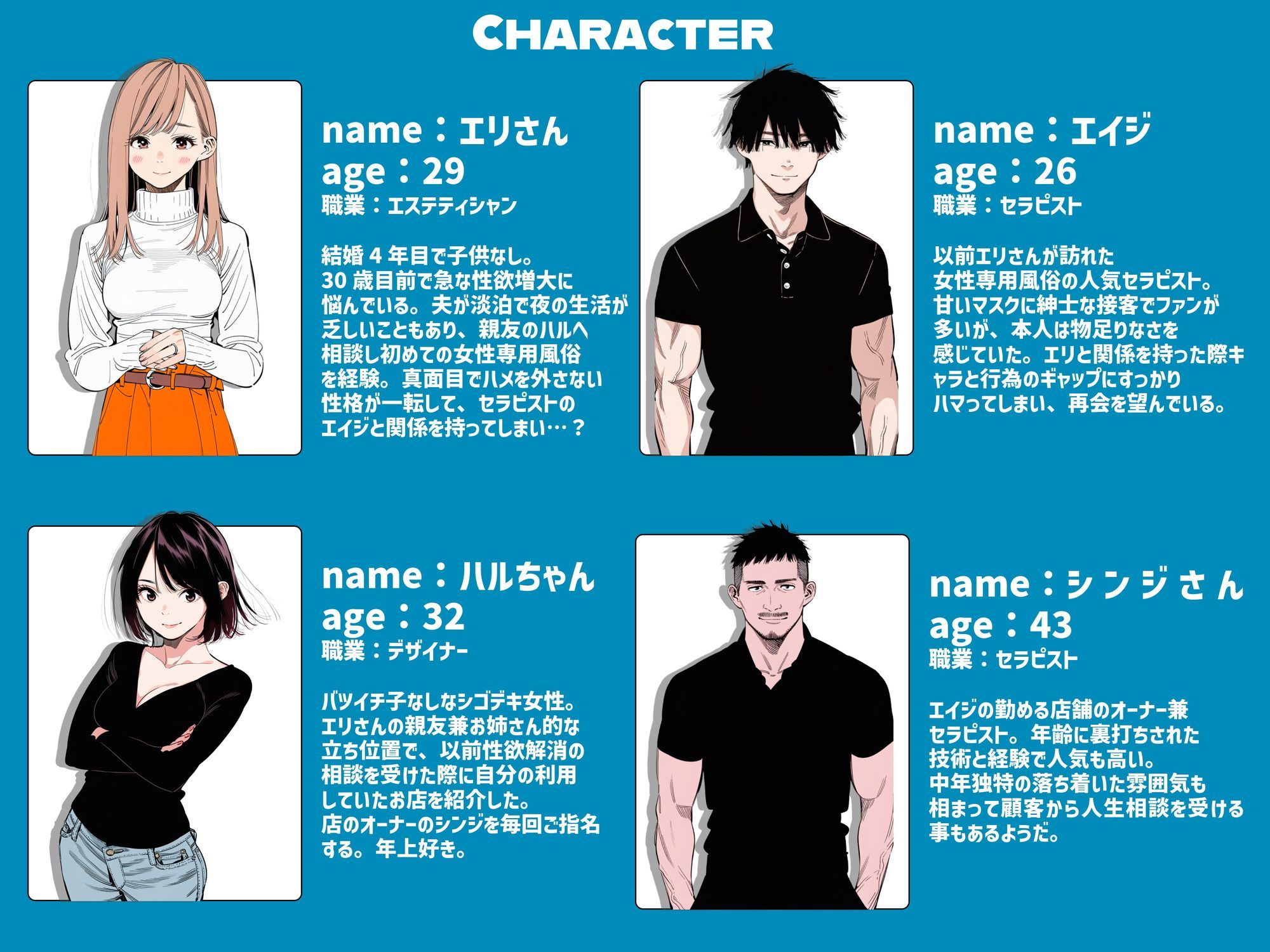 【続編:エリさん2】人妻達の憂鬱・真面目な人妻エリさん2親友のハルちゃんと一緒に風俗編 サンプル2ページ目