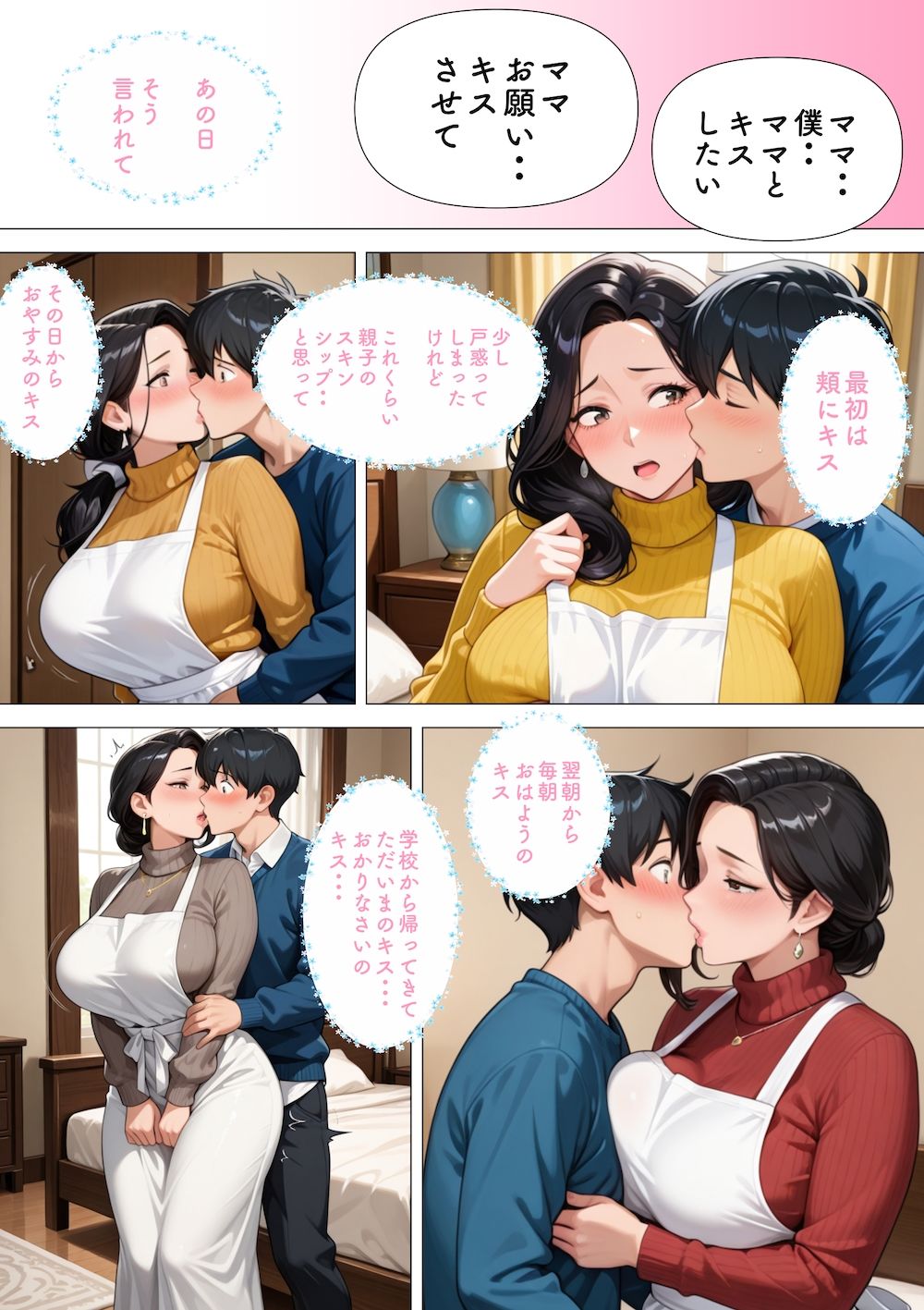 かつてアイドルだった母親が、かつての衣装を着せられて息子の恋人になる話 サンプル3ページ目