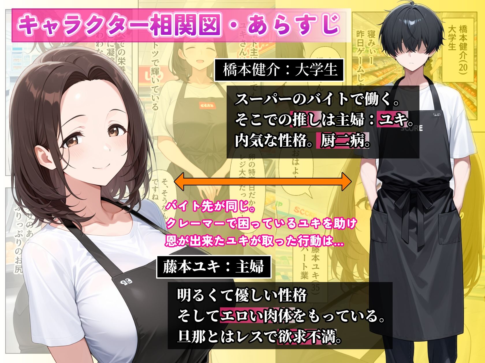 バイト先のむちむちデカ乳輪人妻と濃厚イチャラブセックスした話 サンプル1ページ目